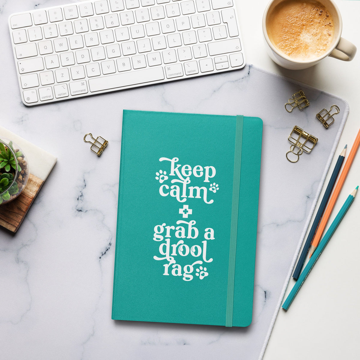 Keep Calm + Grab a Drool Rag Hardcover Notebook - Lucy + Norman