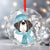 Let it Snow Crystal Glass Ornament - Lucy + Norman