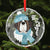 Let it Snow Crystal Glass Ornament