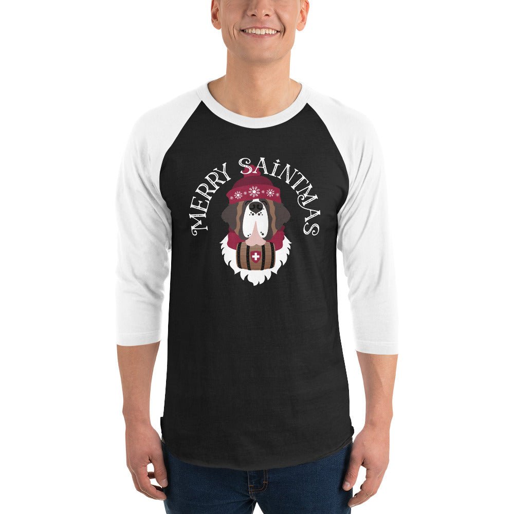 Merry Saintmas 3/4 Sleeve Raglan Shirt - Lucy + Norman