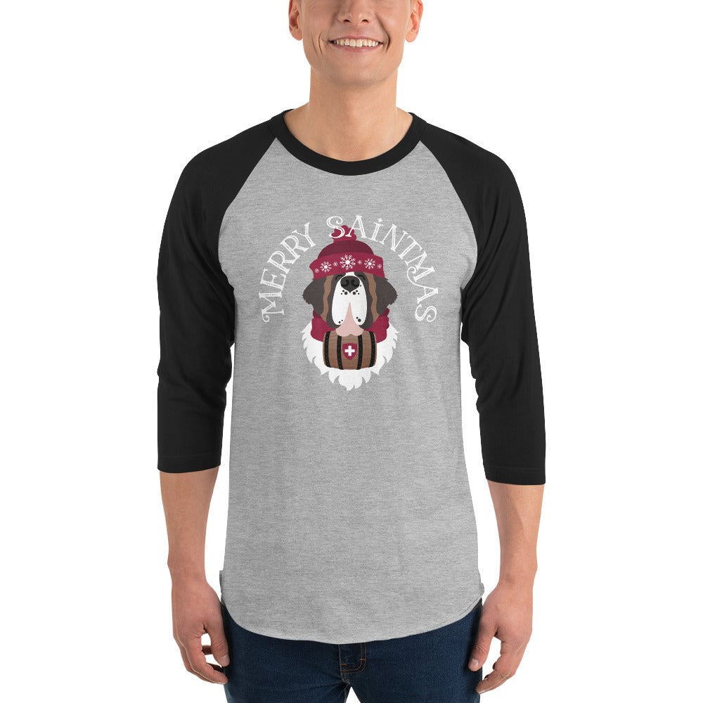 Merry Saintmas 3/4 Sleeve Raglan Shirt - Lucy + Norman