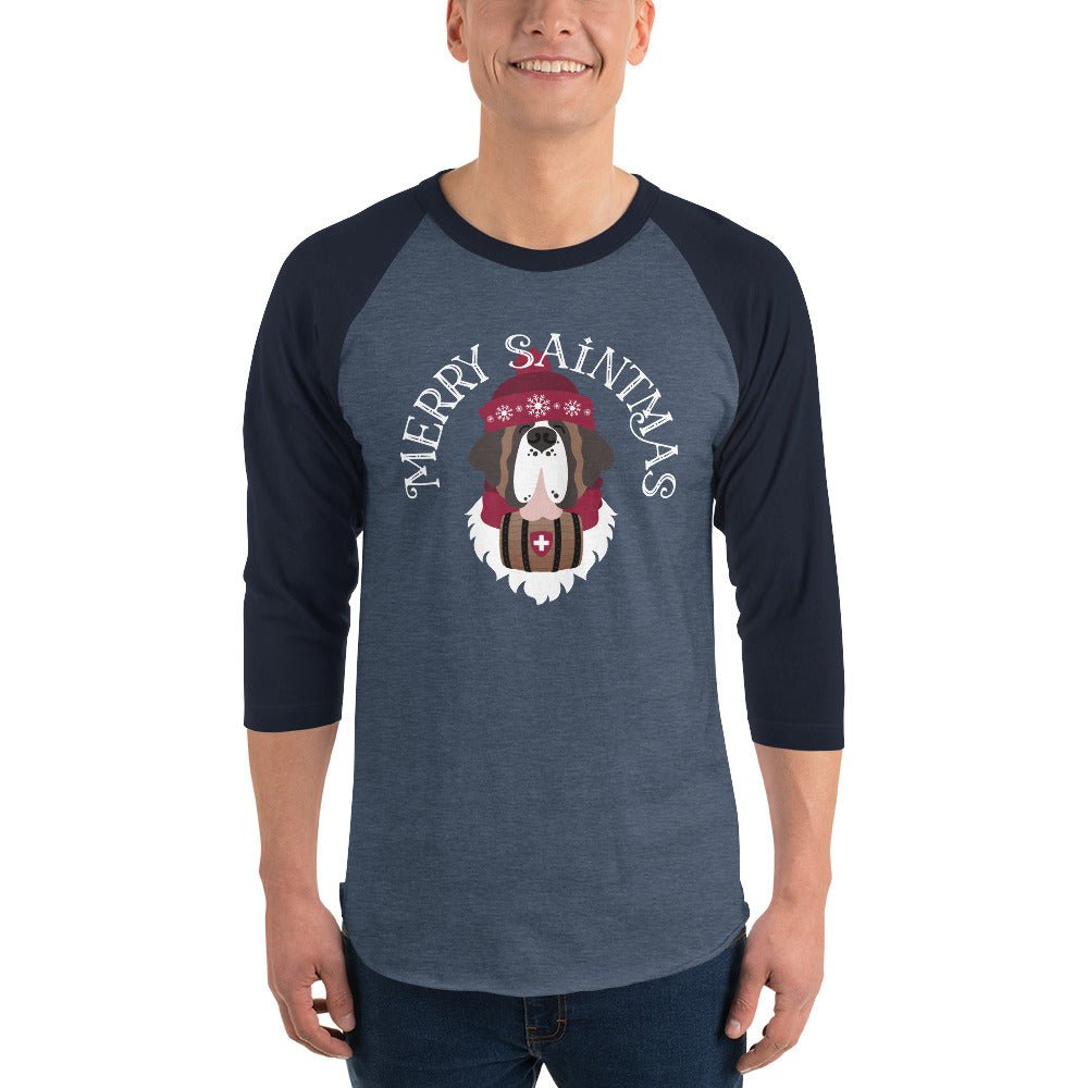 Merry Saintmas 3/4 Sleeve Raglan Shirt - Lucy + Norman