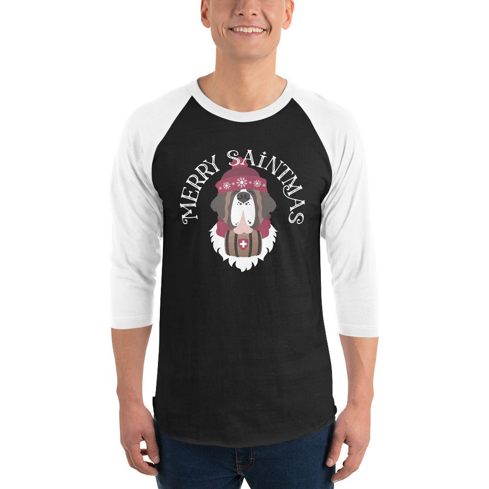 Merry Saintmas 3/4 Sleeve Raglan Shirt - Lucy + Norman