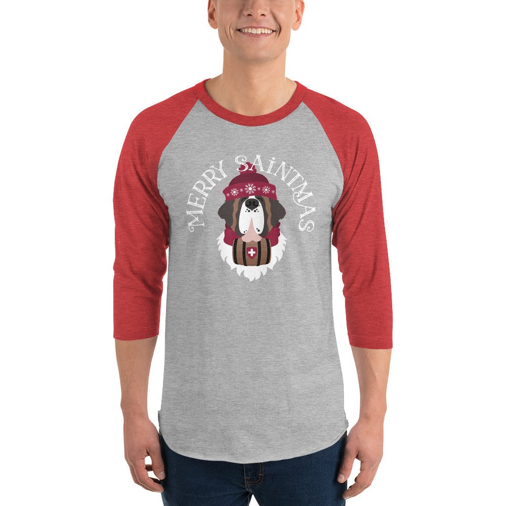 Merry Saintmas 3/4 Sleeve Raglan Shirt - Lucy + Norman