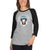 Merry Saintmas Blue 3/4 Sleeve Raglan Shirt - Lucy + Norman