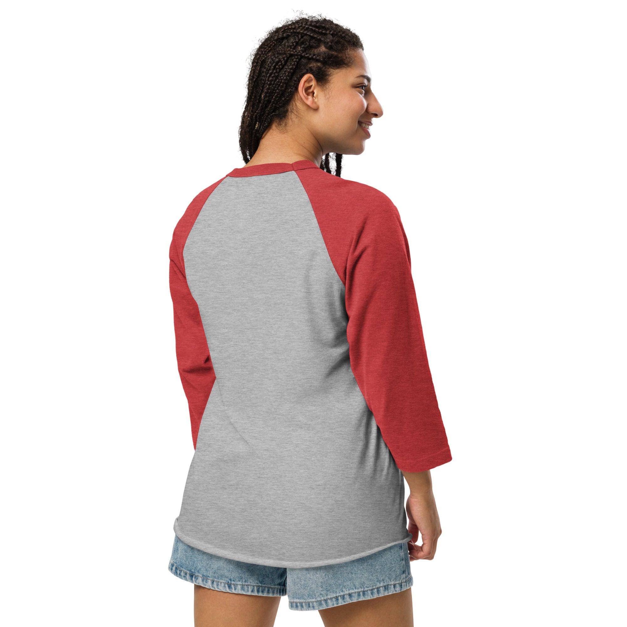 Merry Saintmas Blue 3/4 Sleeve Raglan Shirt - Lucy + Norman