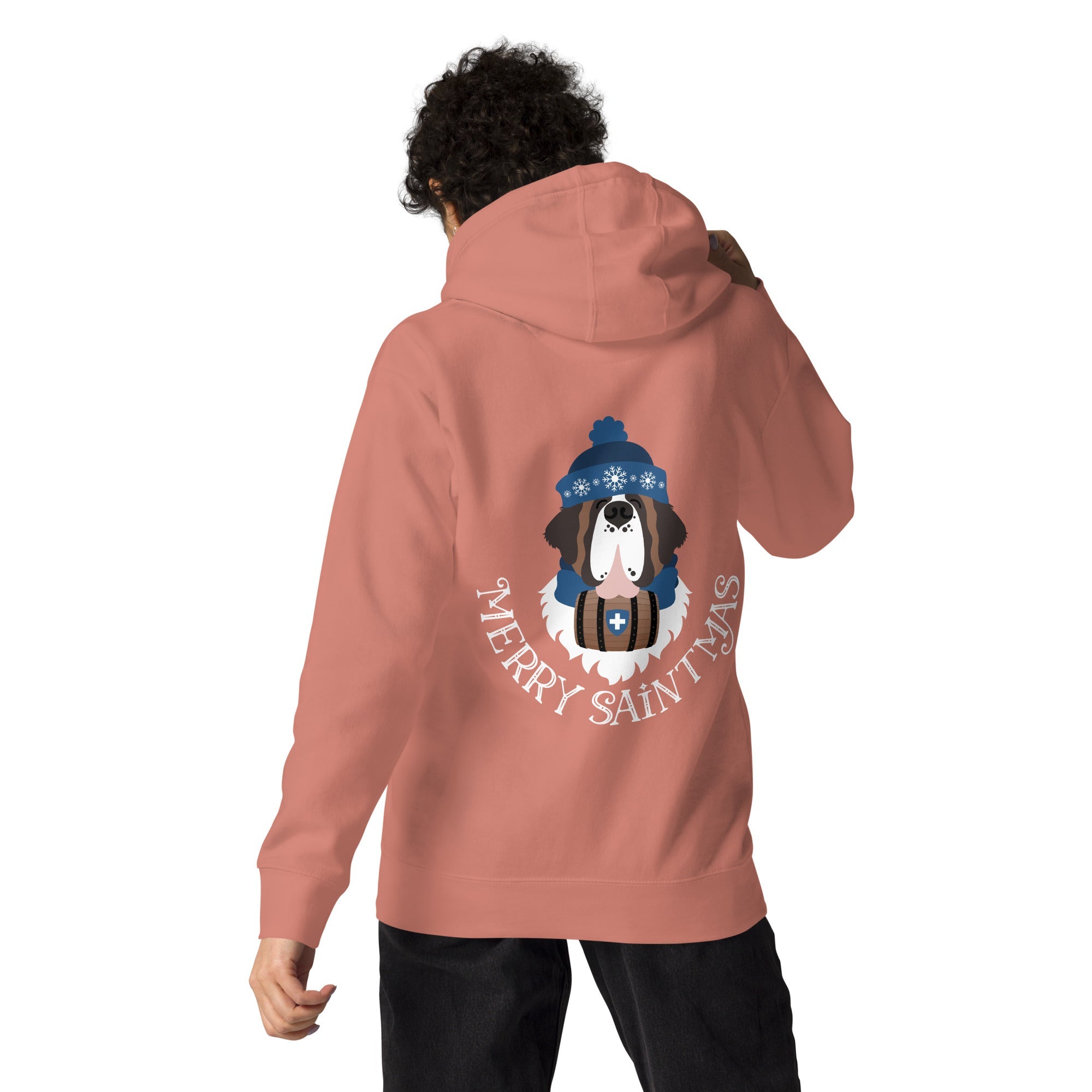 Merry Saintmas Blue Back Hoodie - Lucy + Norman