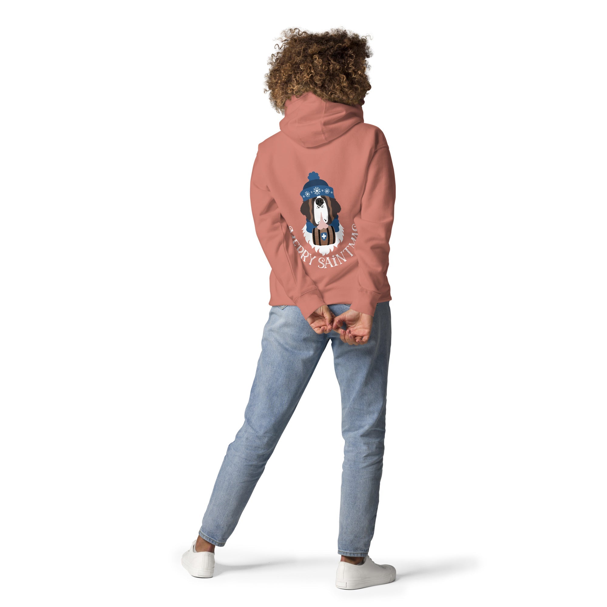 Merry Saintmas Blue Back Hoodie - Lucy + Norman