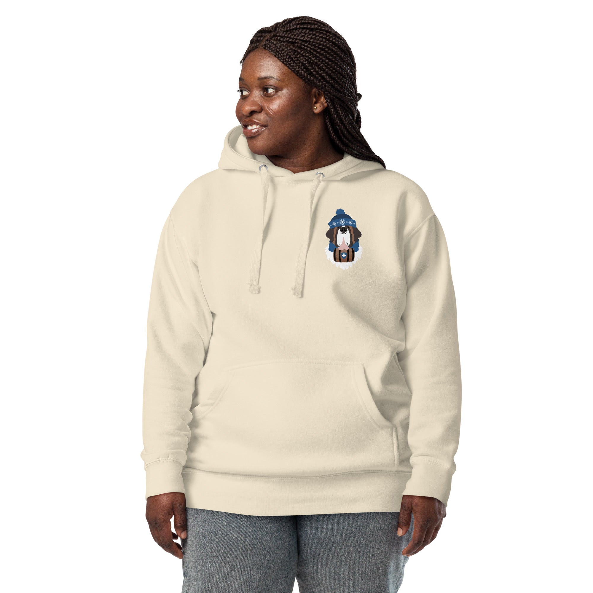 Merry Saintmas Blue Back Hoodie - Lucy + Norman