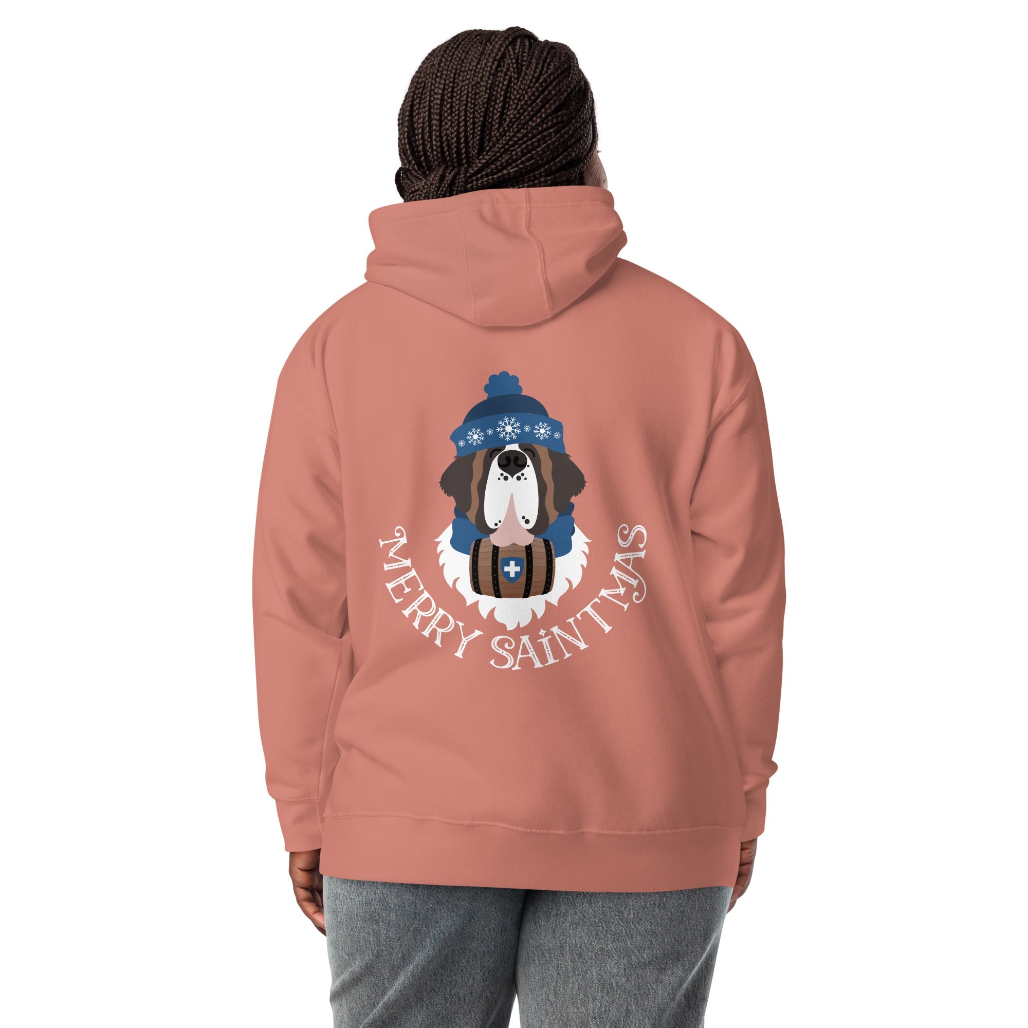 Merry Saintmas Blue Back Hoodie - Lucy + Norman