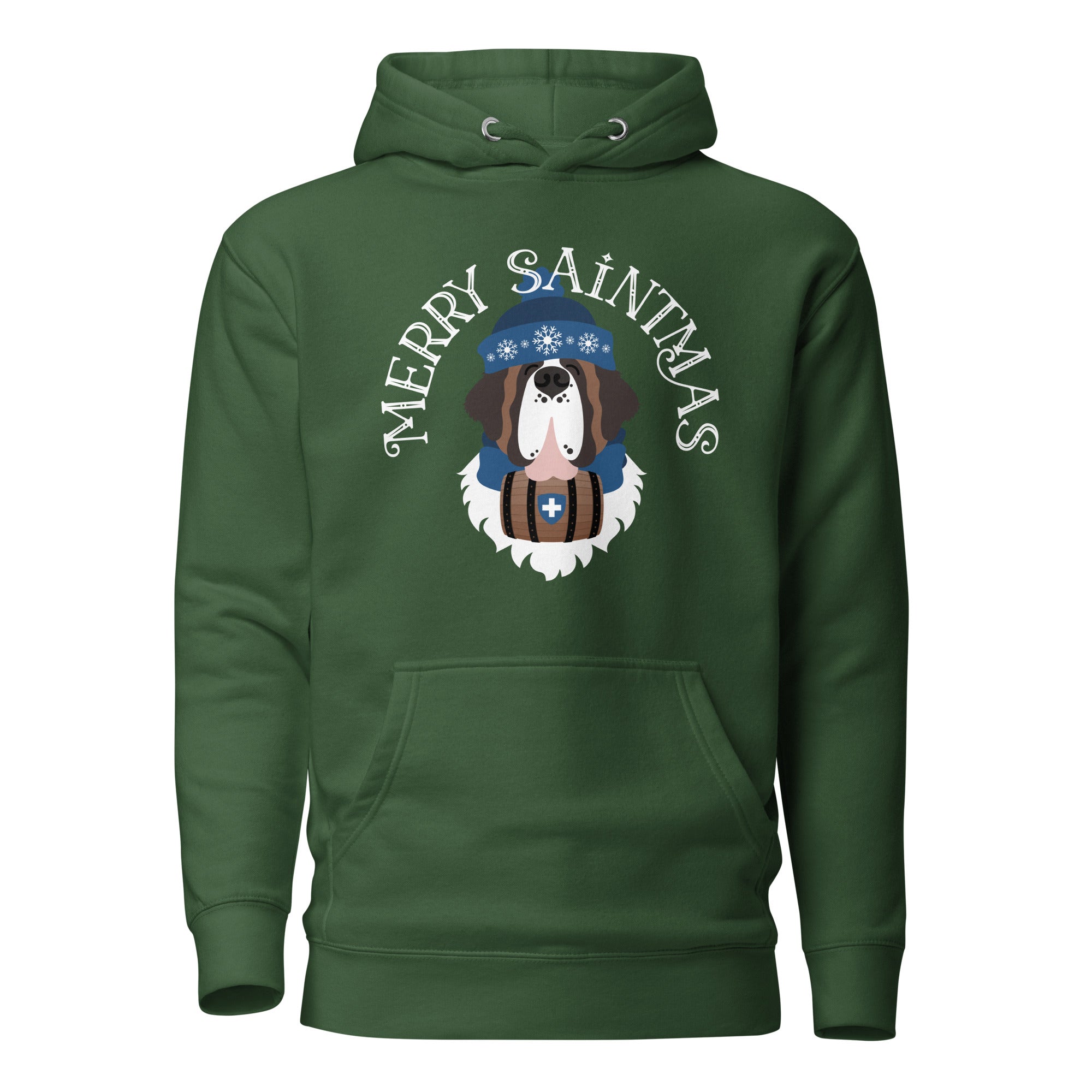 Merry Saintmas Blue Hoodie - Lucy + Norman