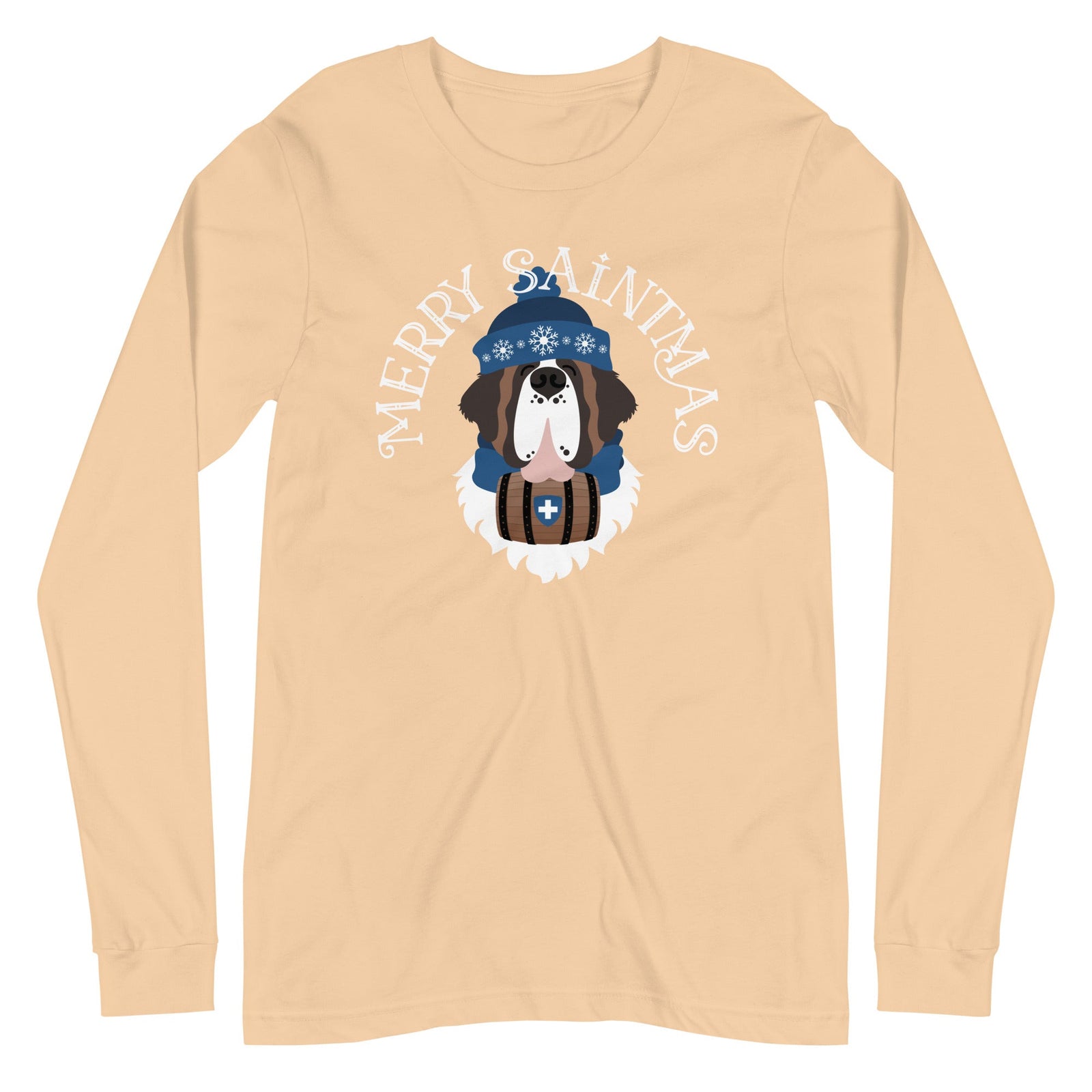 Merry Saintmas Blue Long Sleeve Tee - Lucy + Norman