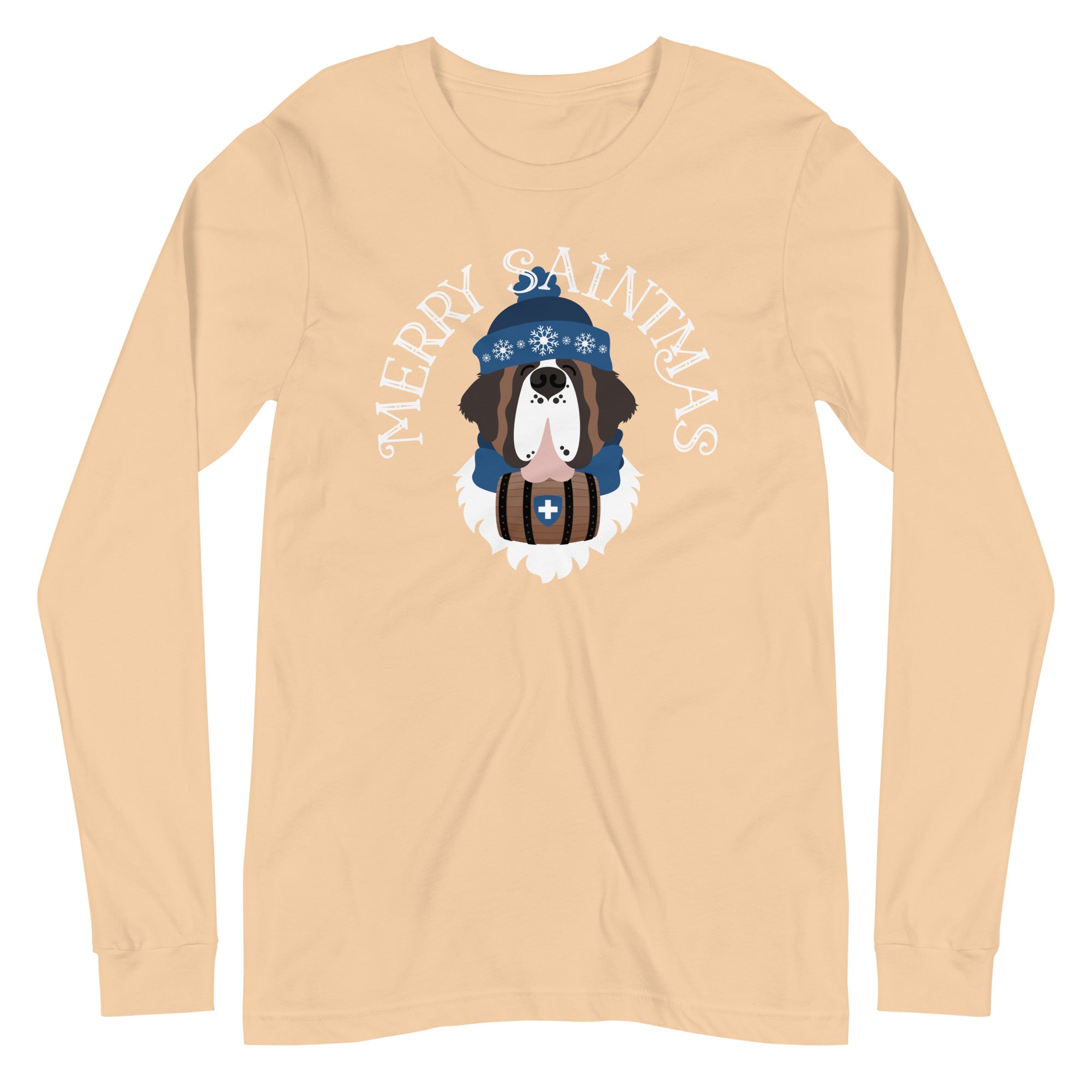 Merry Saintmas Blue Long Sleeve Tee - Lucy + Norman