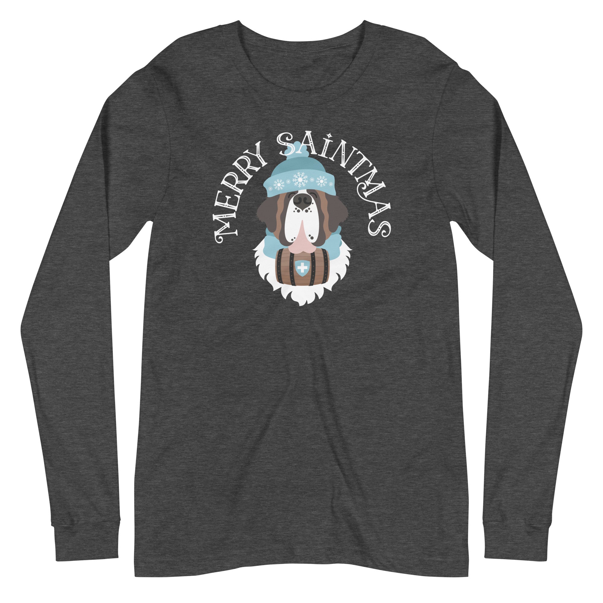 Merry Saintmas Blue Long Sleeve Tee - Lucy + Norman