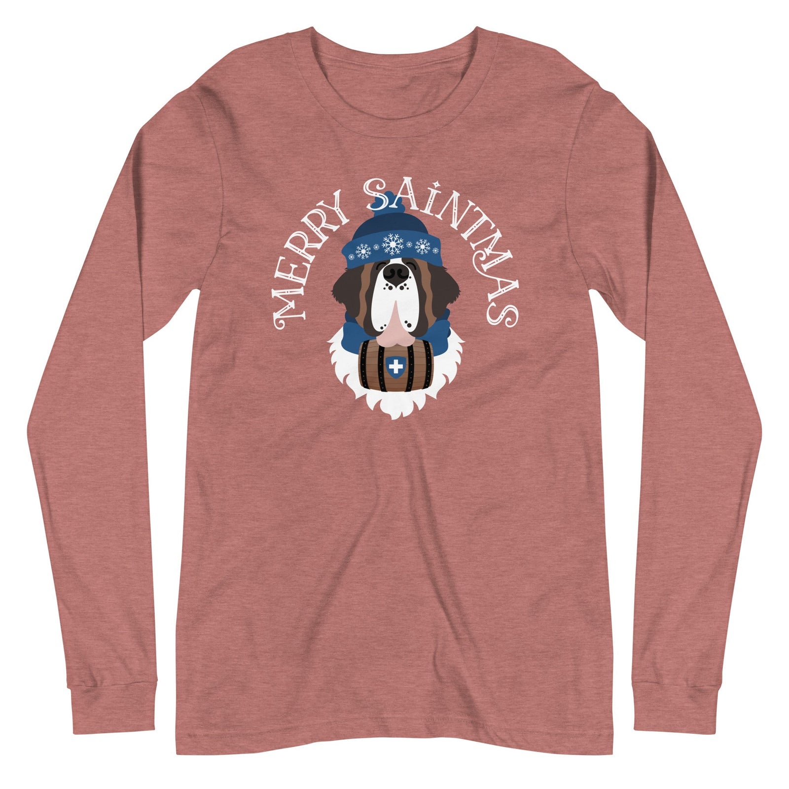Merry Saintmas Blue Long Sleeve Tee - Lucy + Norman