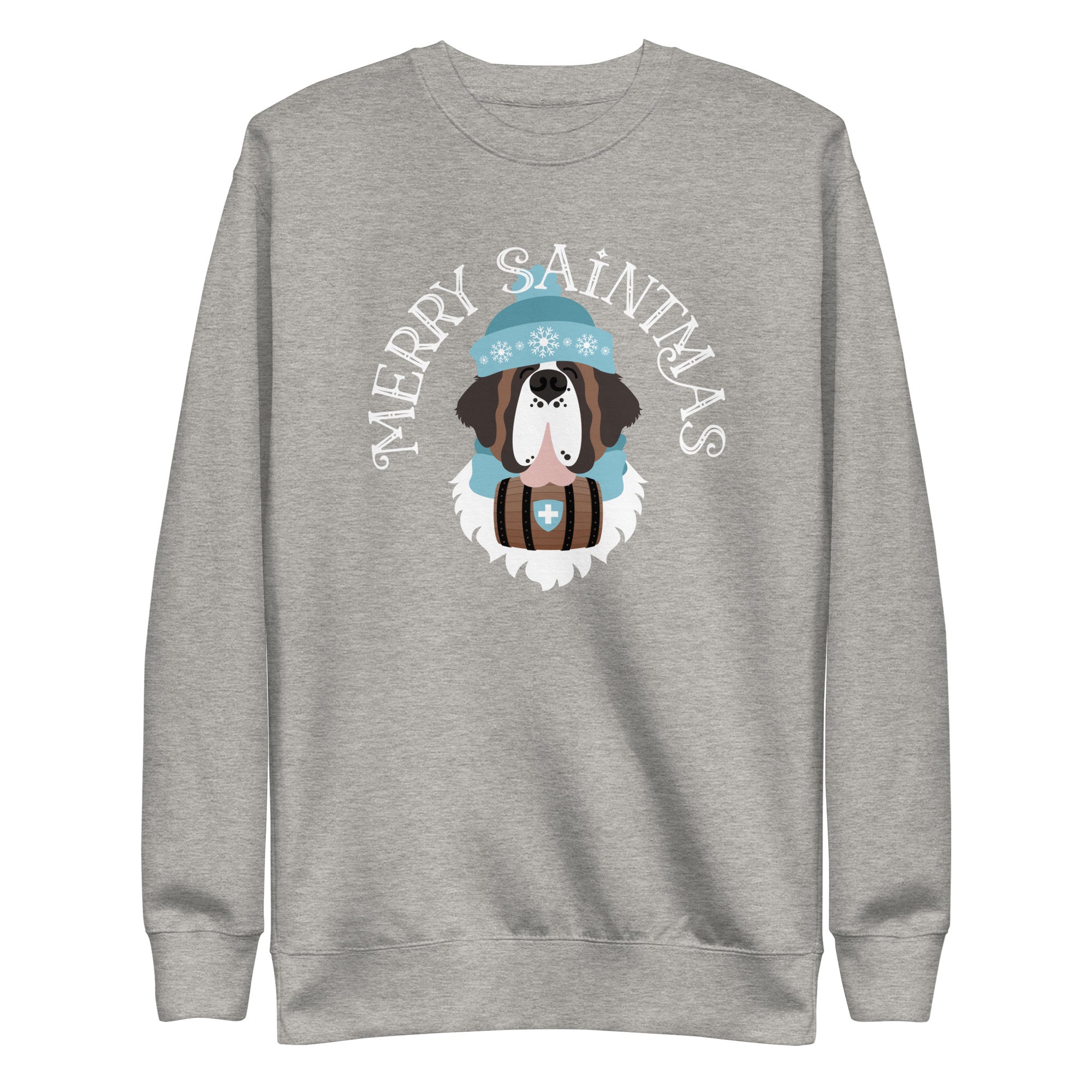 Merry Saintmas Blue Sweatshirt - Lucy + Norman