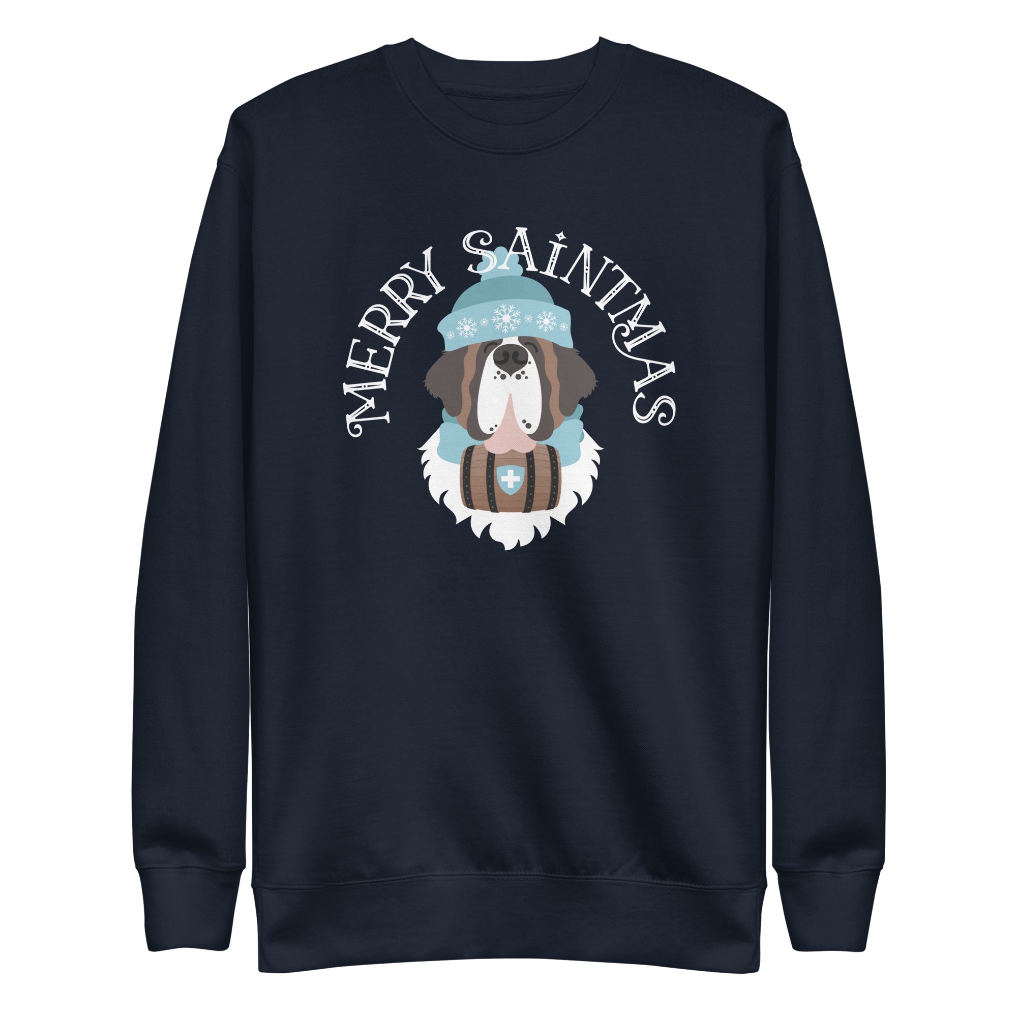 Merry Saintmas Blue Sweatshirt - Lucy + Norman