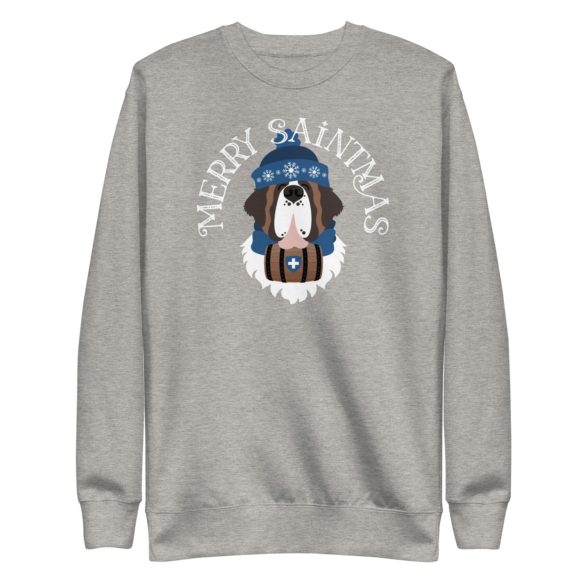 Merry Saintmas Blue Sweatshirt - Lucy + Norman