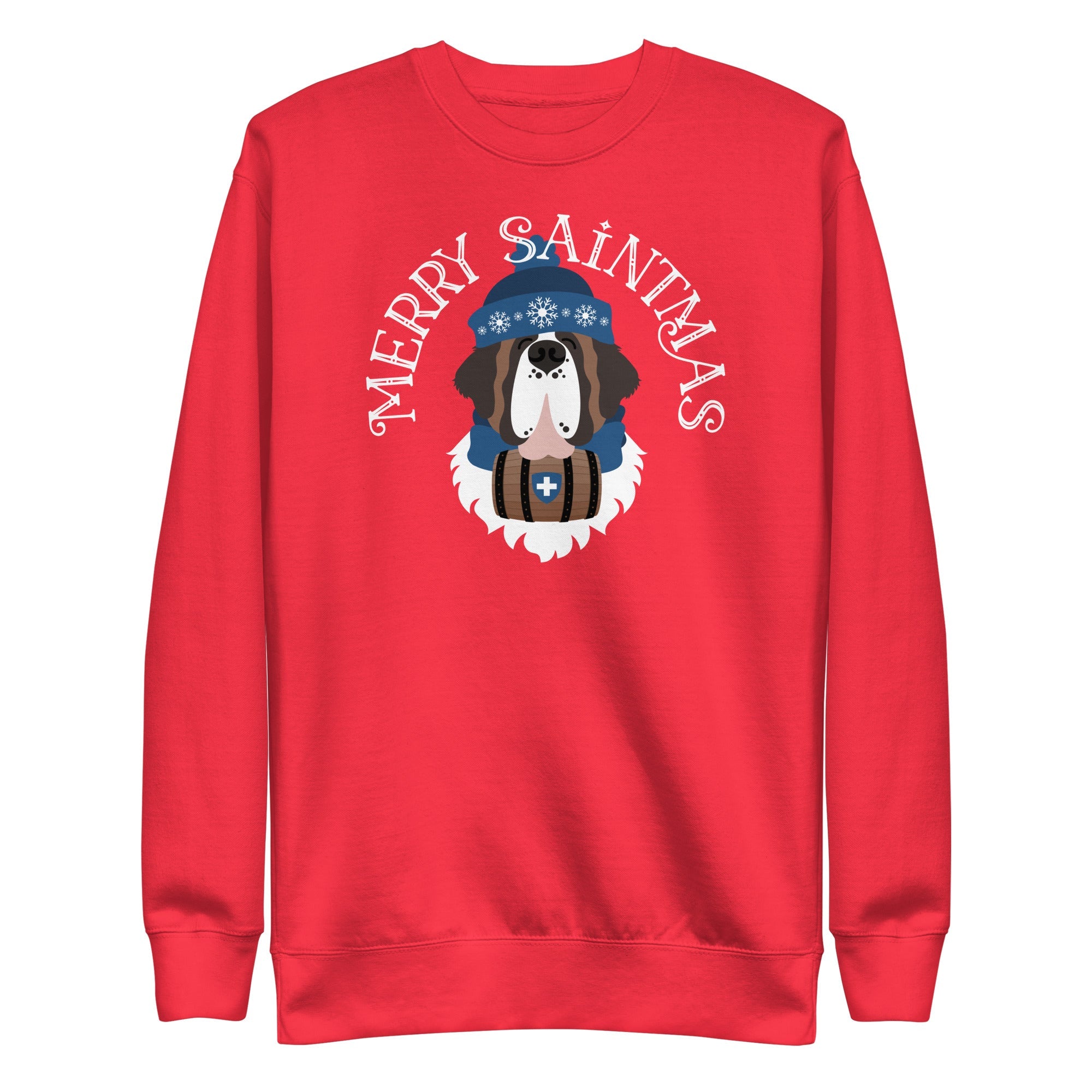 Merry Saintmas Blue Sweatshirt - Lucy + Norman