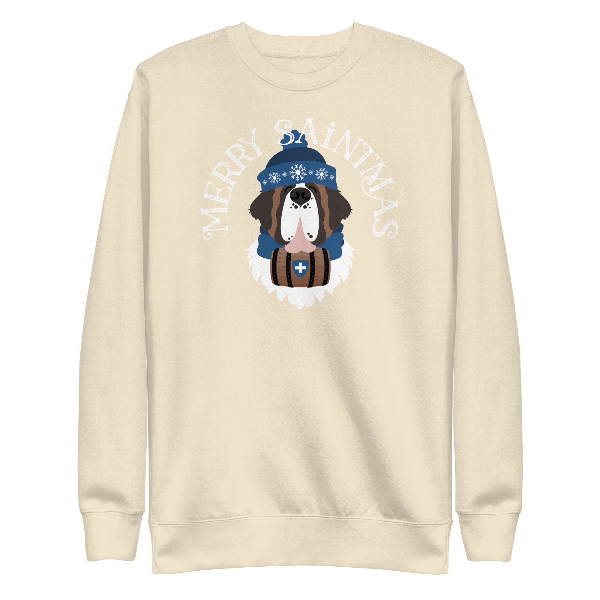 Merry Saintmas Blue Sweatshirt - Lucy + Norman