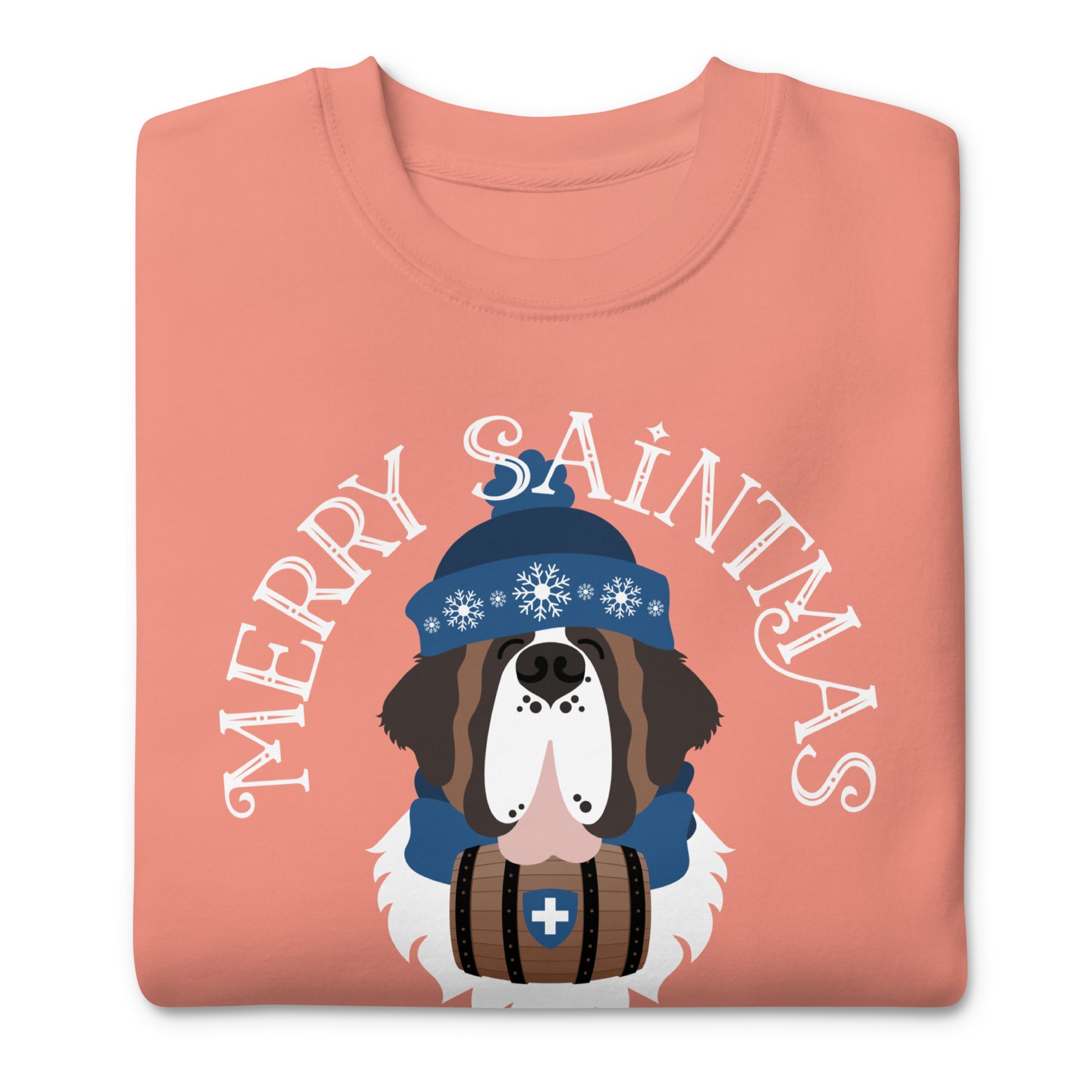 Merry Saintmas Blue Sweatshirt - Lucy + Norman