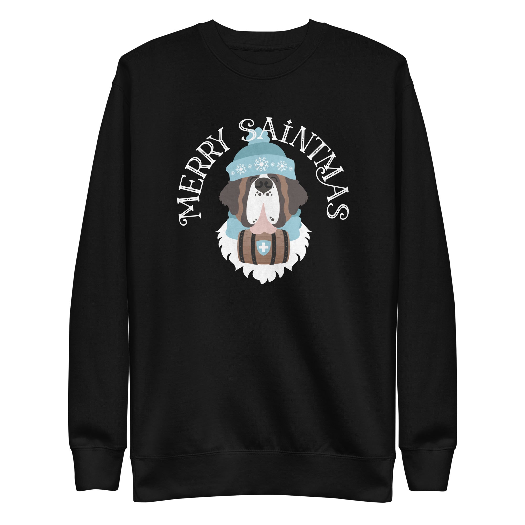 Merry Saintmas Blue Sweatshirt - Lucy + Norman