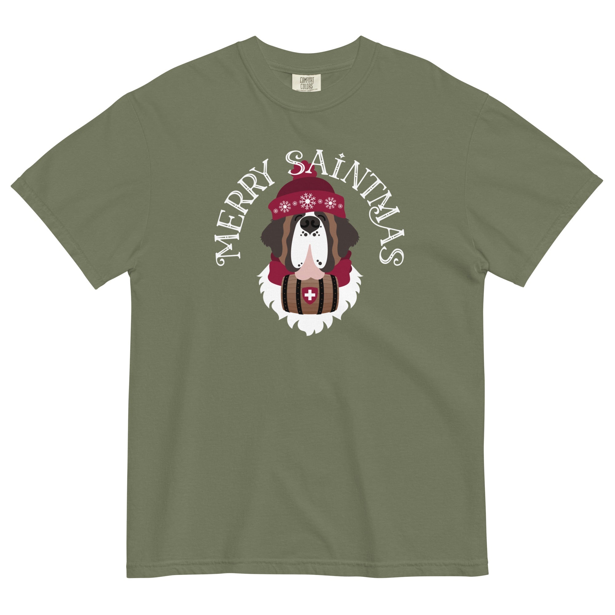 Merry Saintmas Comfort Colors Heavyweight T-Shirt - Lucy + Norman