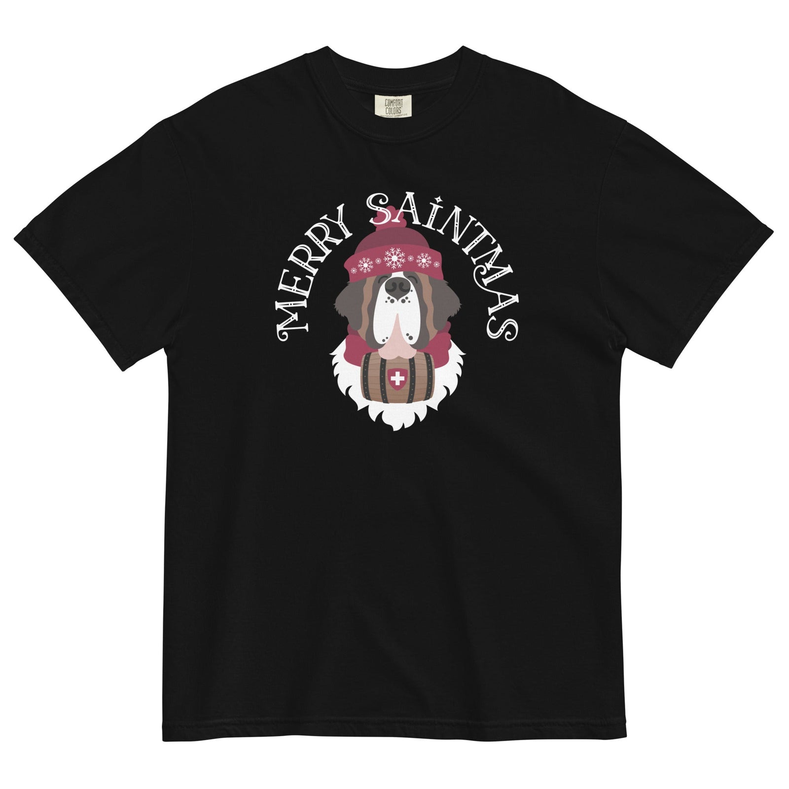 Merry Saintmas Comfort Colors Heavyweight T-Shirt - Lucy + Norman