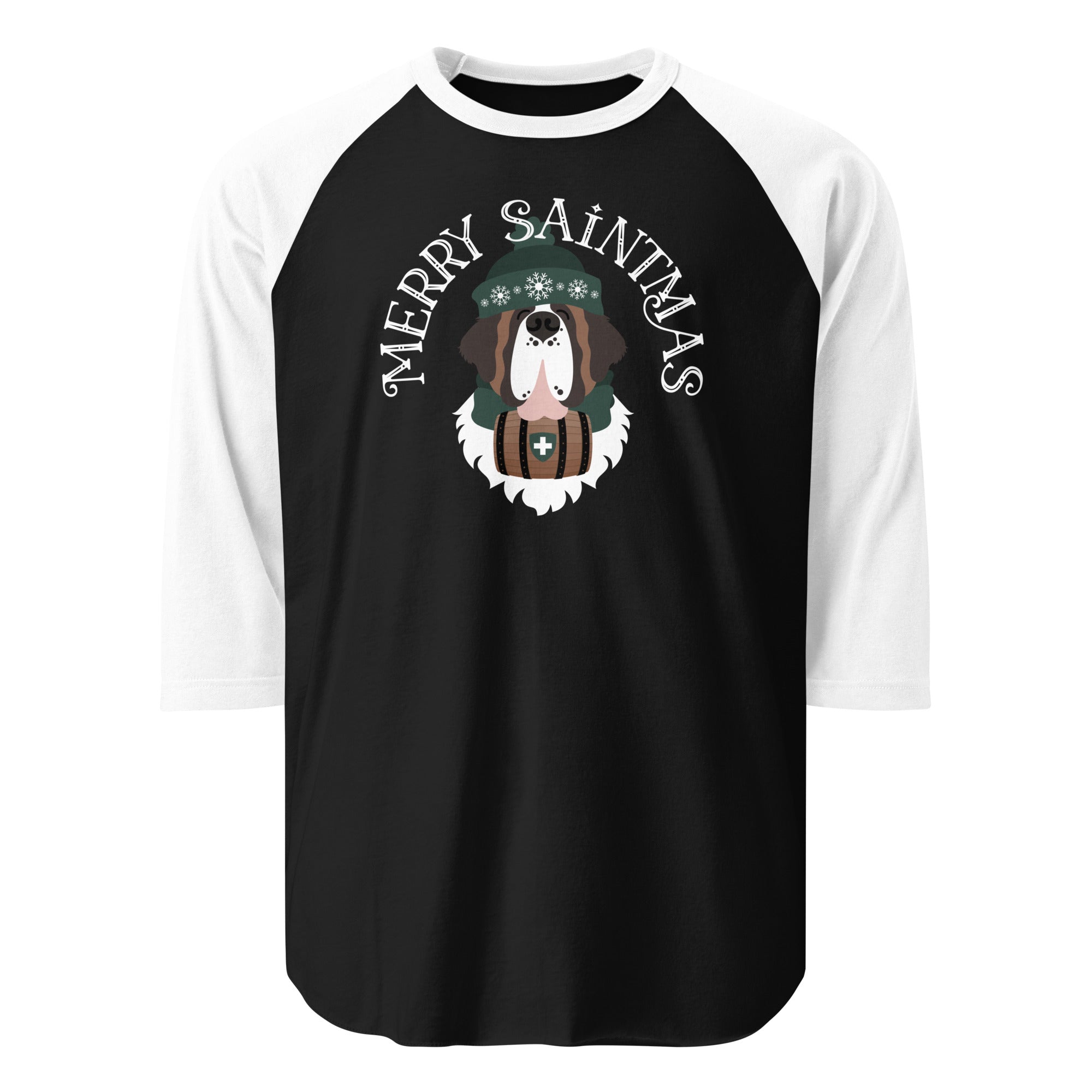 Merry Saintmas Green 3/4 Sleeve Raglan Shirt - Lucy + Norman