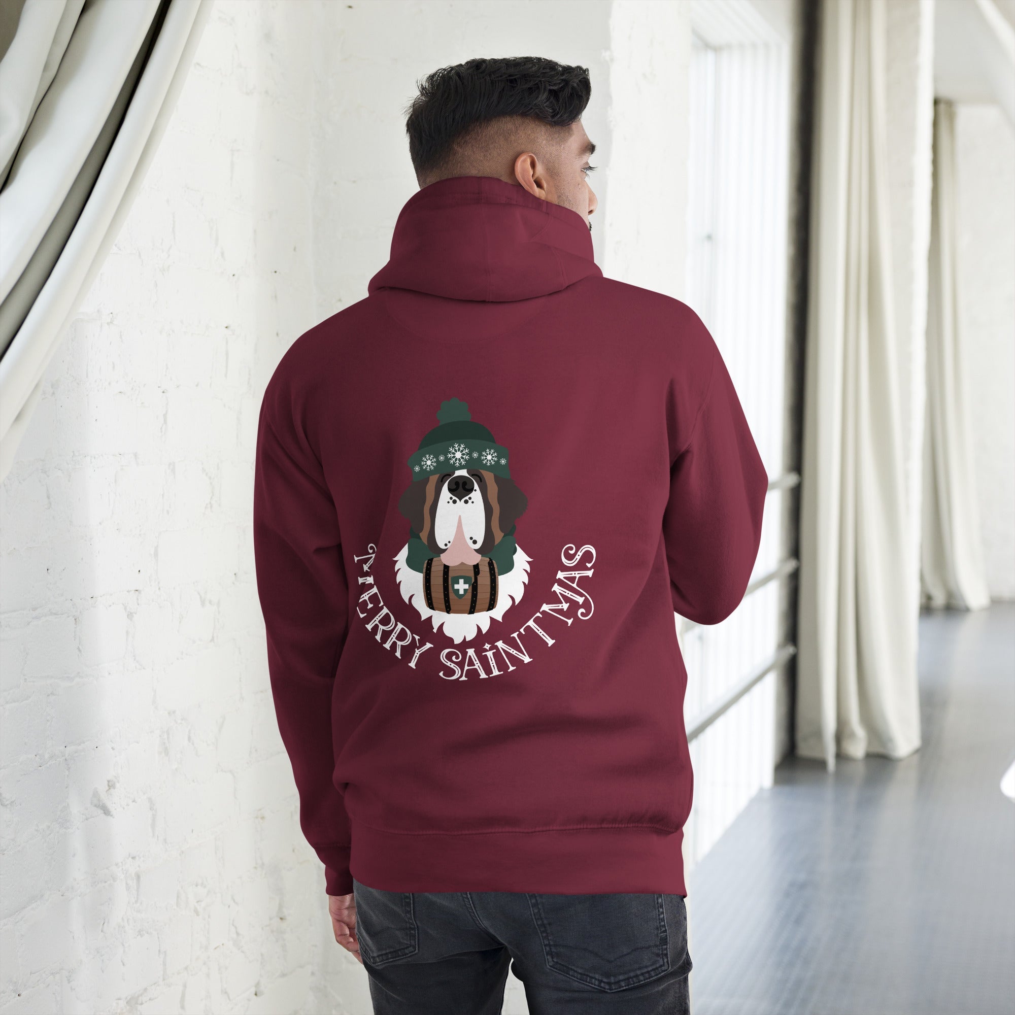 Merry Saintmas Green Back Hoodie - Lucy + Norman