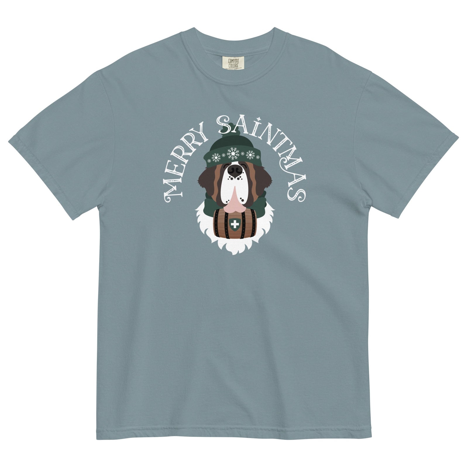 Merry Saintmas Green Heavyweight Comfort Colors T-Shirt - Lucy + Norman