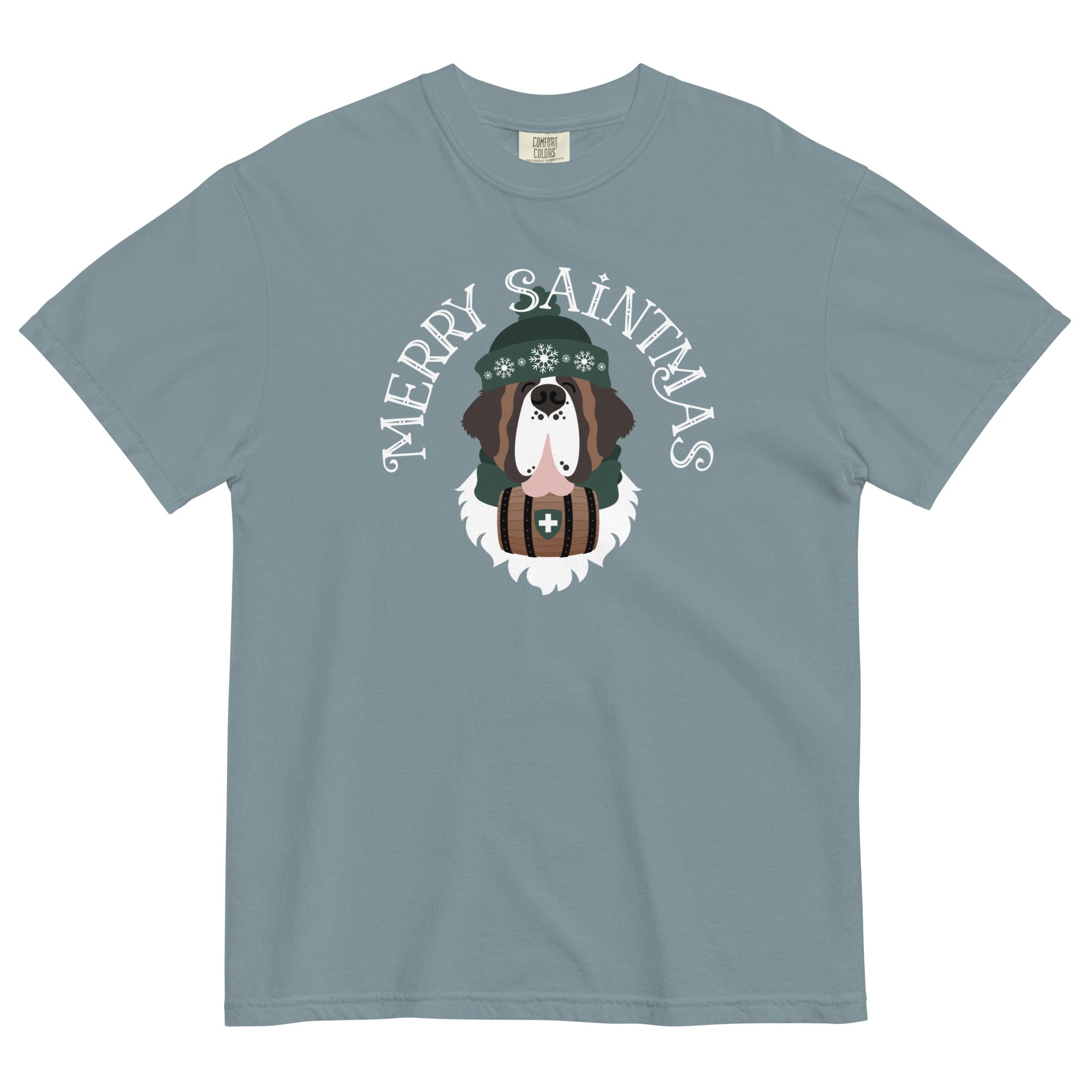 Merry Saintmas Green Heavyweight Comfort Colors T-Shirt - Lucy + Norman