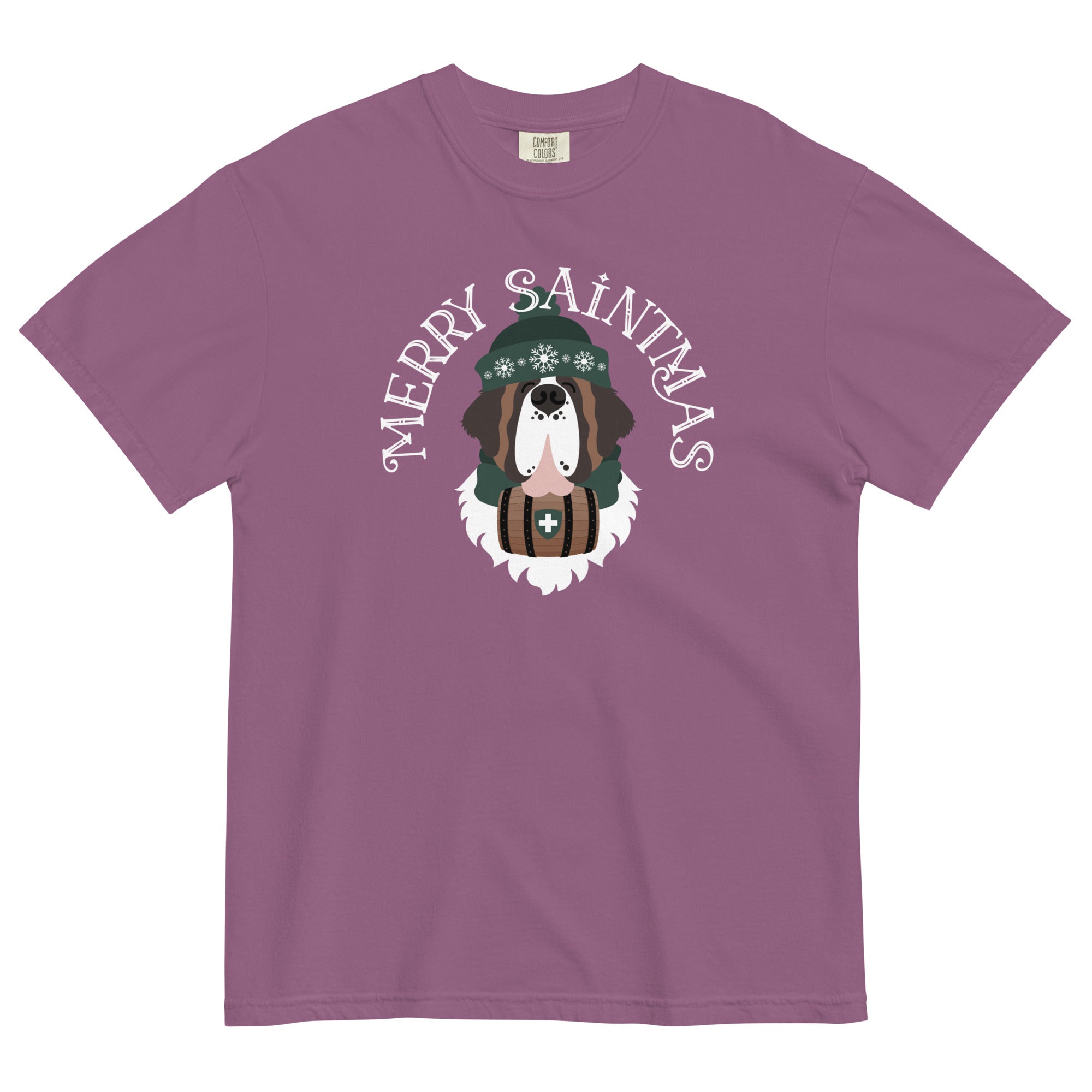 Merry Saintmas Green Heavyweight Comfort Colors T-Shirt - Lucy + Norman