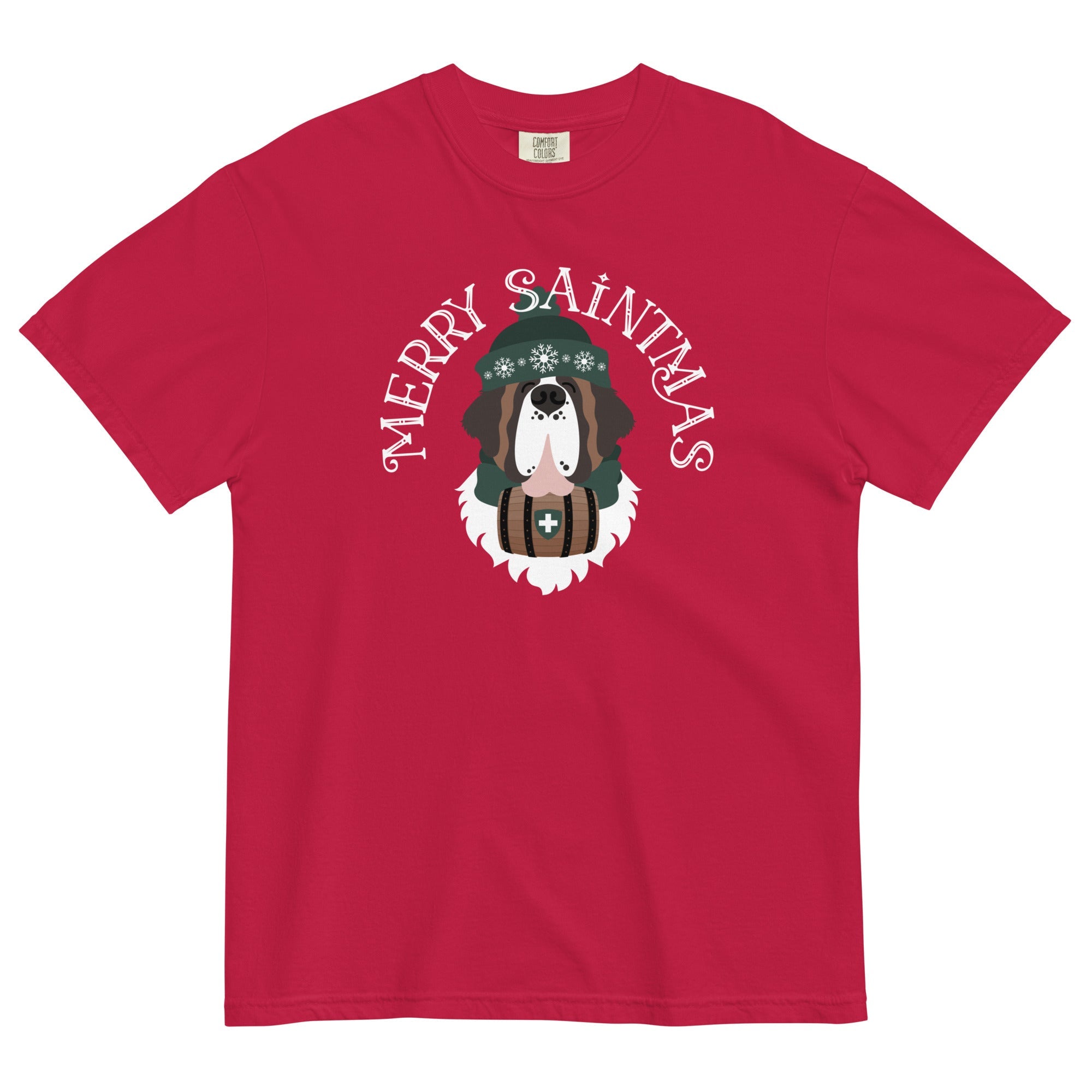 Merry Saintmas Green Heavyweight Comfort Colors T-Shirt - Lucy + Norman