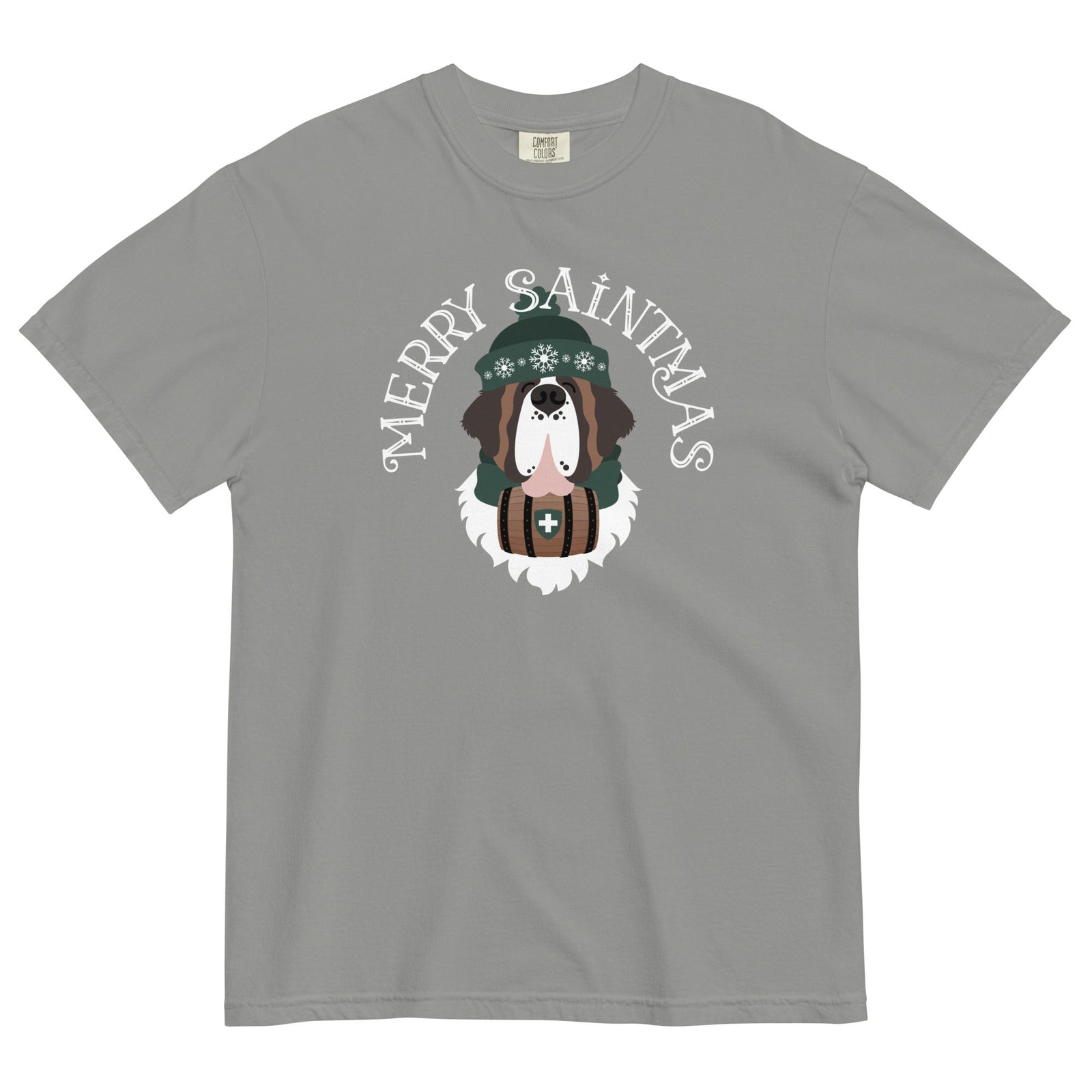 Merry Saintmas Green Heavyweight Comfort Colors T-Shirt - Lucy + Norman