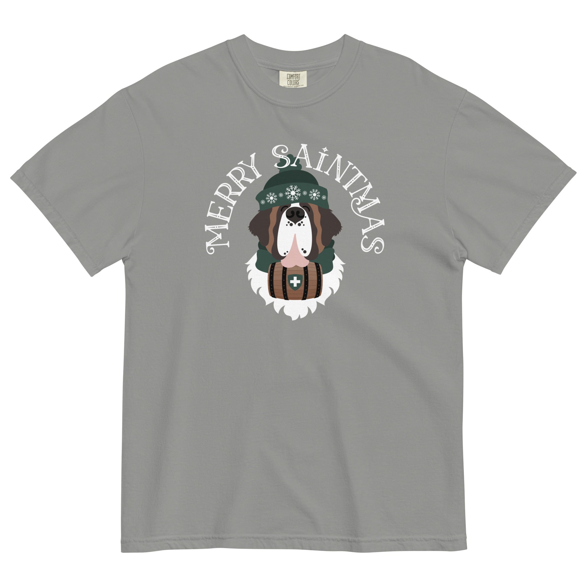 Merry Saintmas Green Heavyweight Comfort Colors T-Shirt - Lucy + Norman