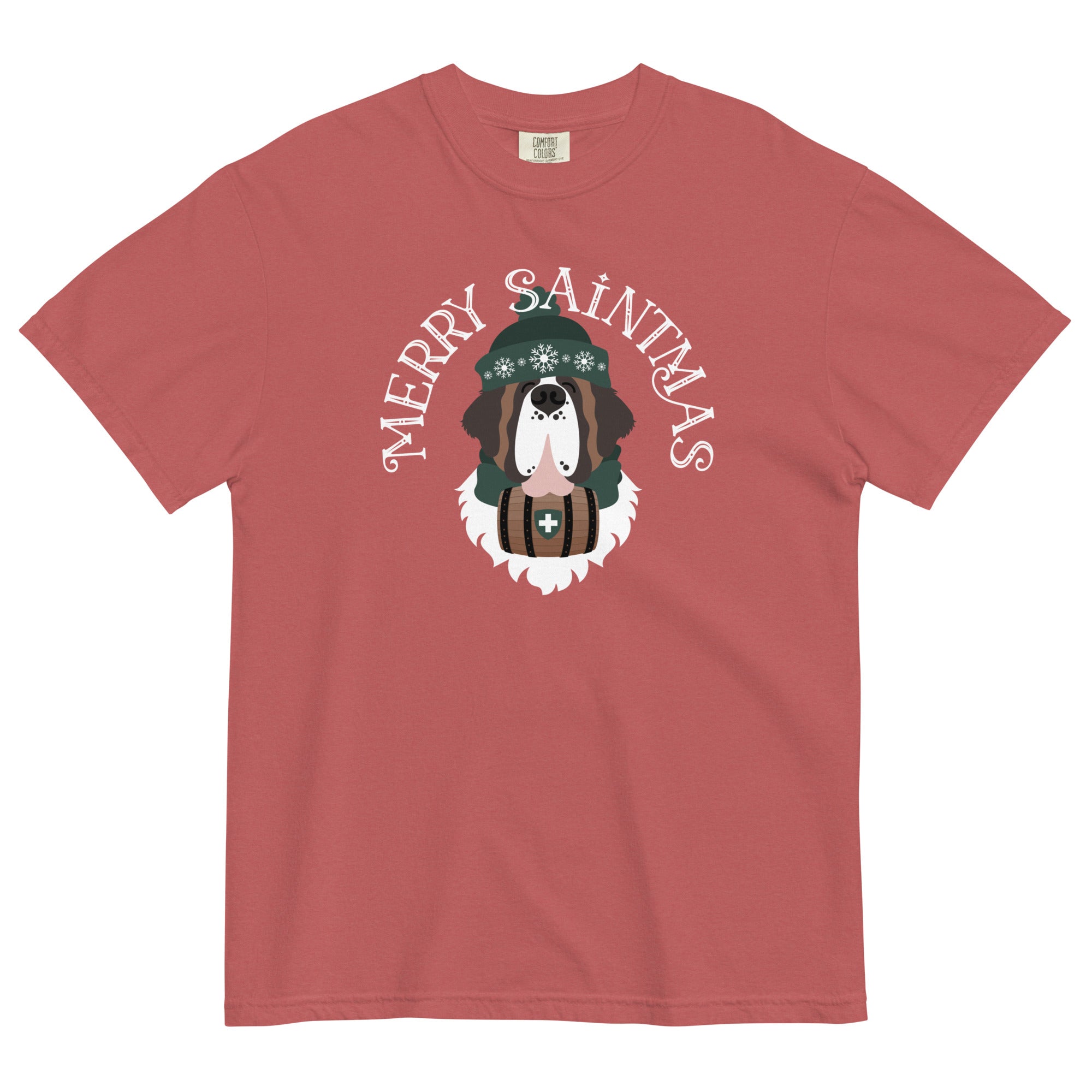 Merry Saintmas Green Heavyweight Comfort Colors T-Shirt - Lucy + Norman