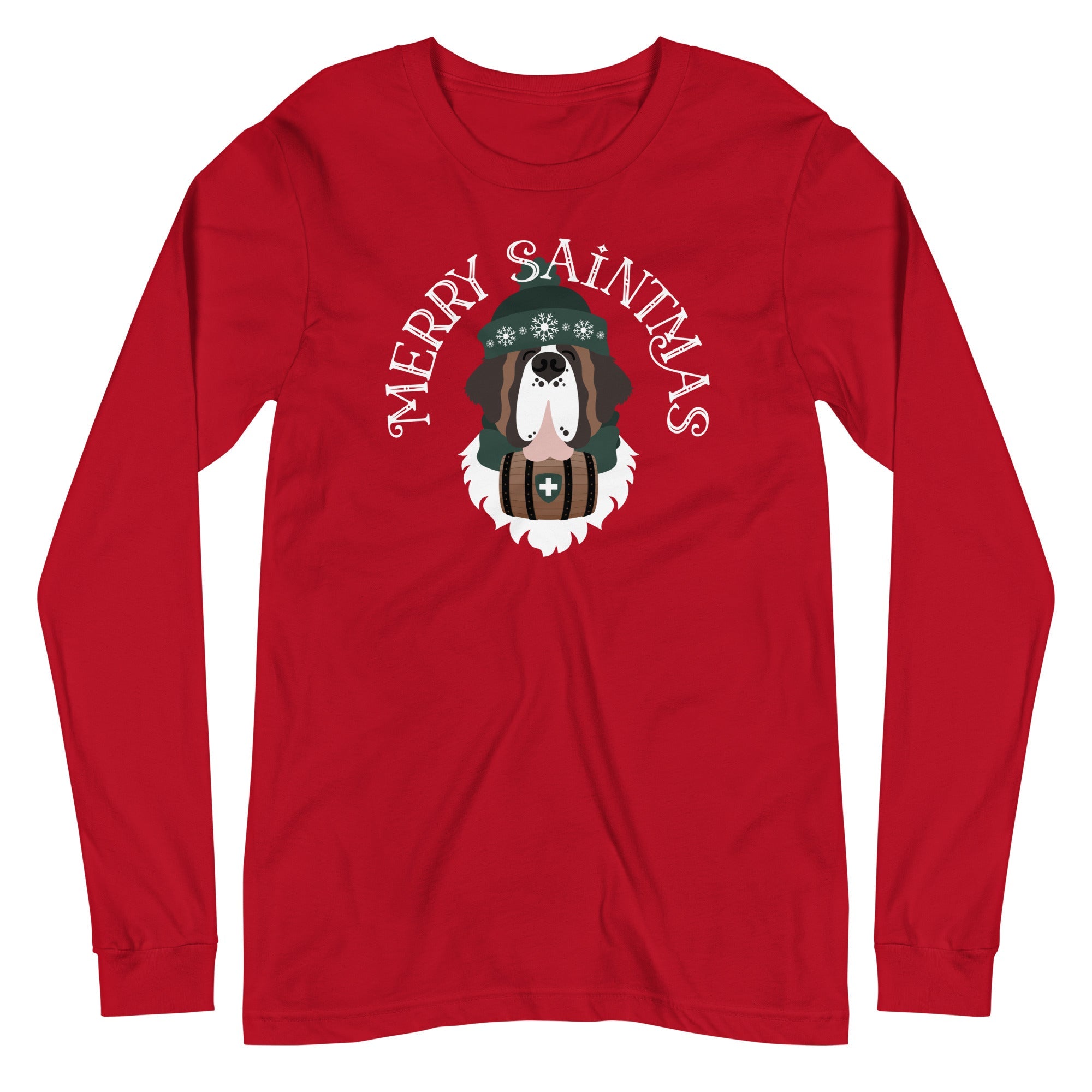 Merry Saintmas Green Long Sleeve Tee - Lucy + Norman