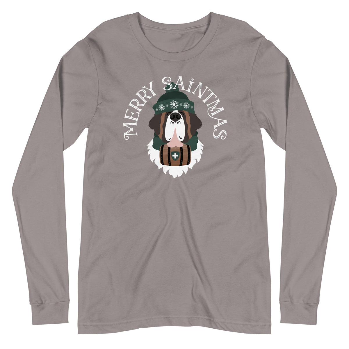 Merry Saintmas Green Long Sleeve Tee - Lucy + Norman