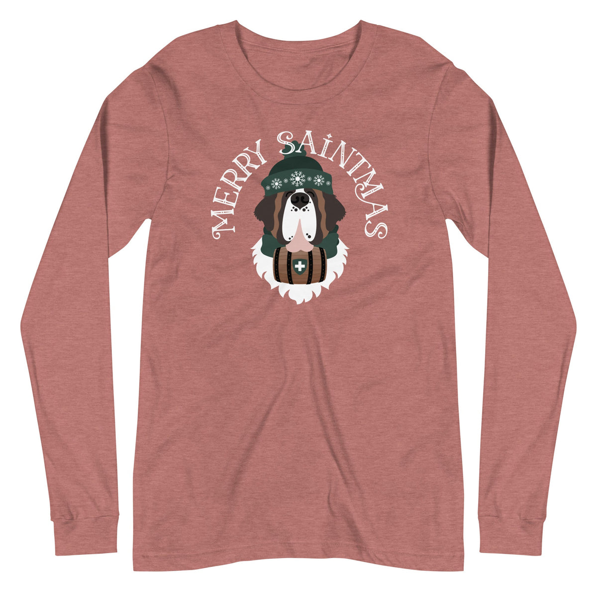 Merry Saintmas Green Long Sleeve Tee - Lucy + Norman