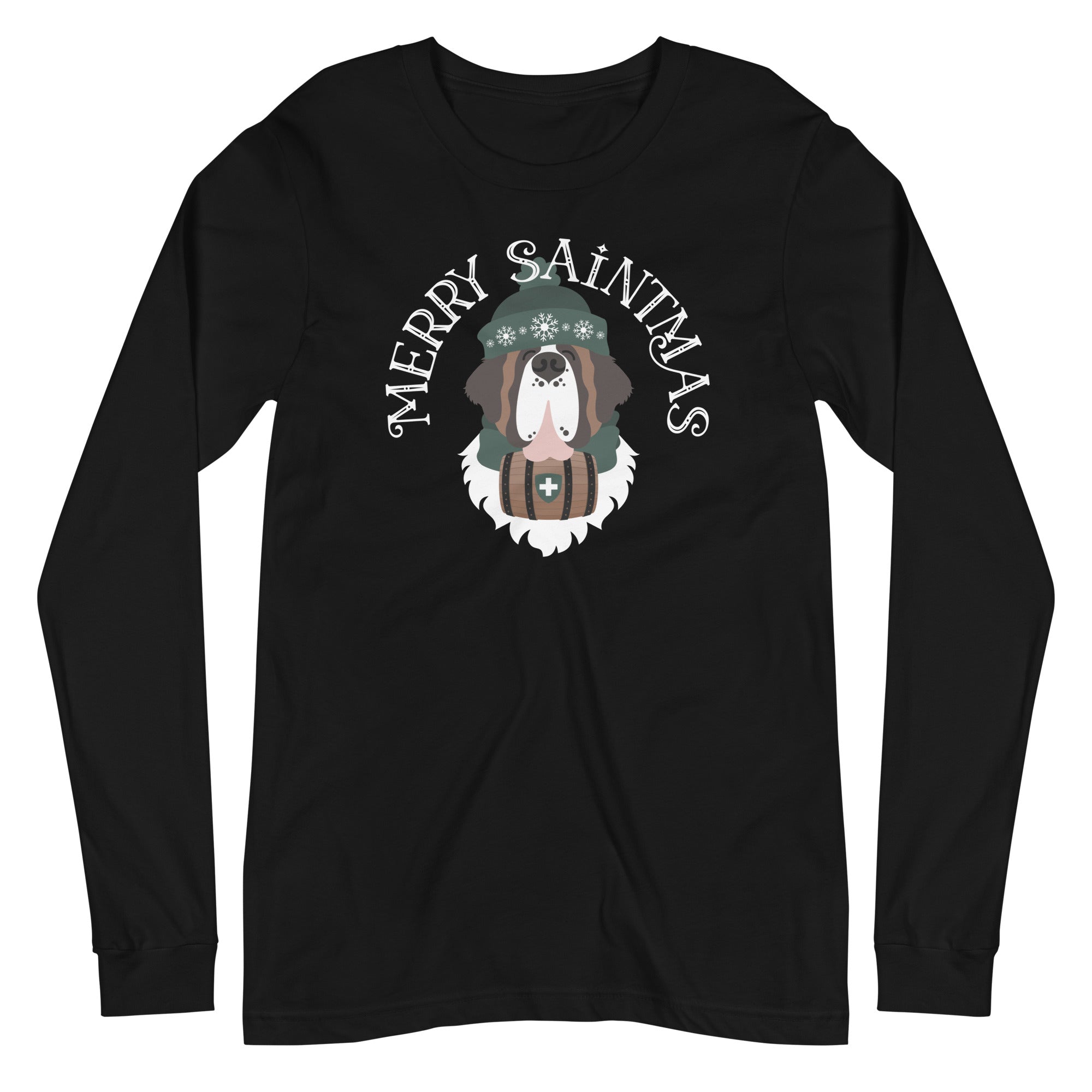 Merry Saintmas Green Long Sleeve Tee - Lucy + Norman