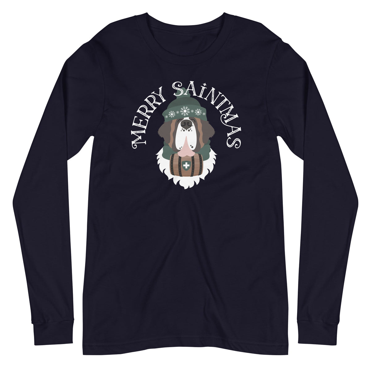 Merry Saintmas Green Long Sleeve Tee - Lucy + Norman