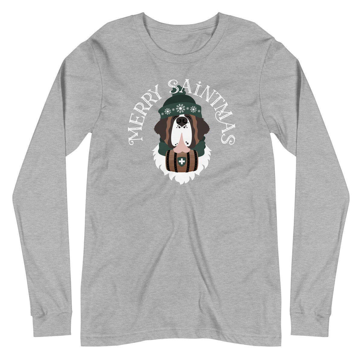 Merry Saintmas Green Long Sleeve Tee - Lucy + Norman