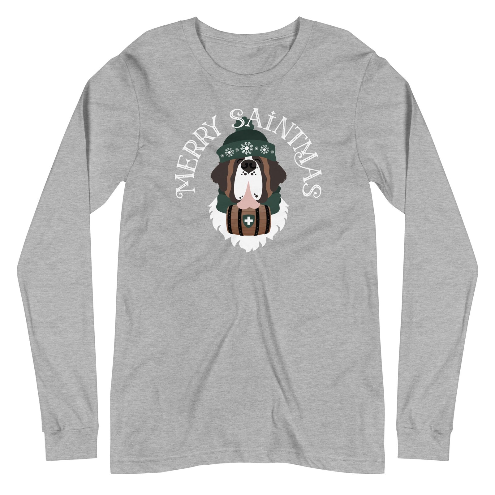 Merry Saintmas Green Long Sleeve Tee - Lucy + Norman