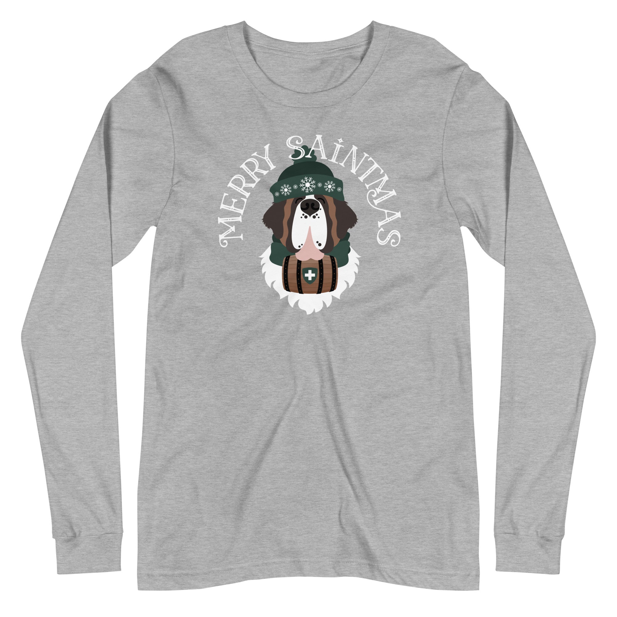 Merry Saintmas Green Long Sleeve Tee - Lucy + Norman