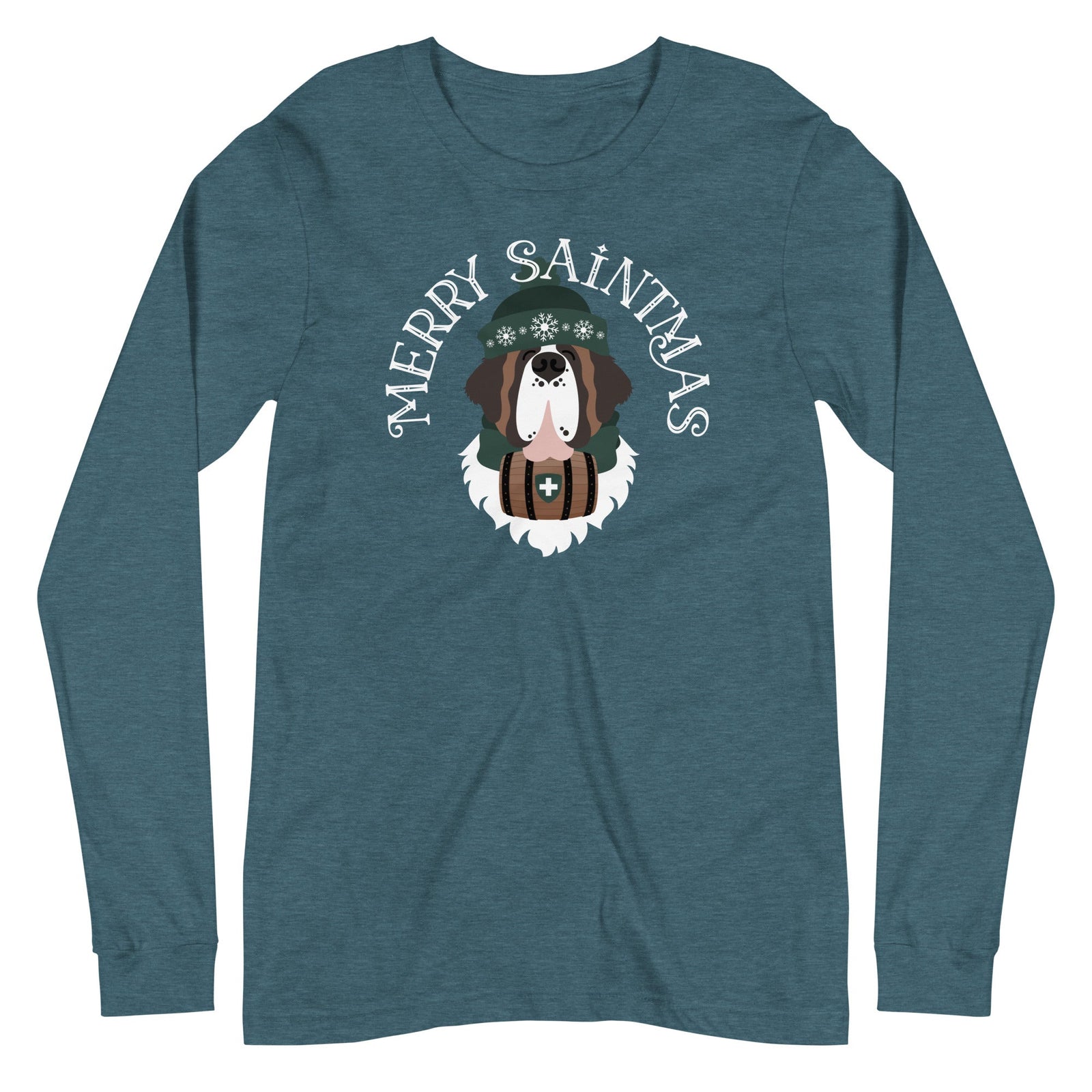 Merry Saintmas Green Long Sleeve Tee - Lucy + Norman