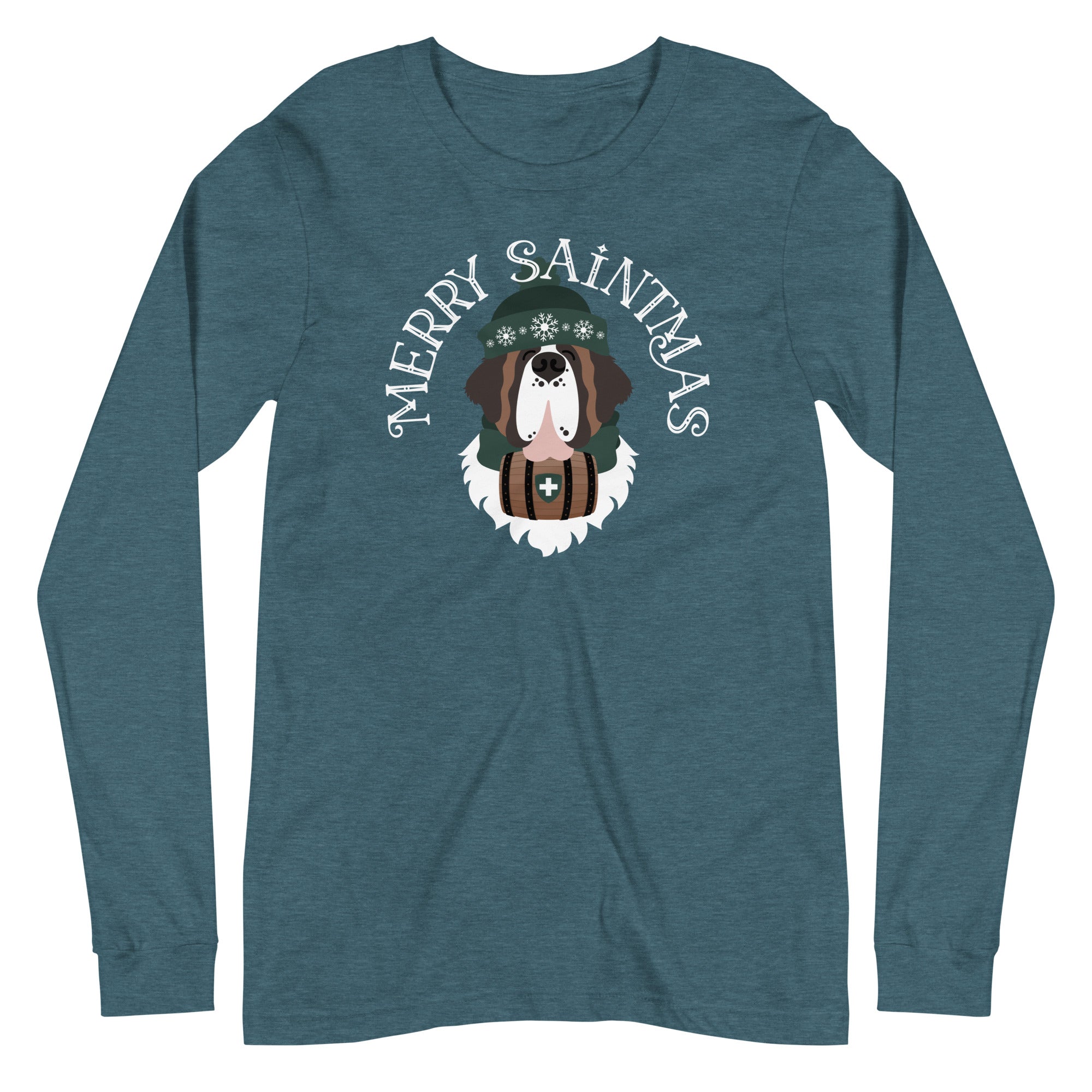 Merry Saintmas Green Long Sleeve Tee - Lucy + Norman