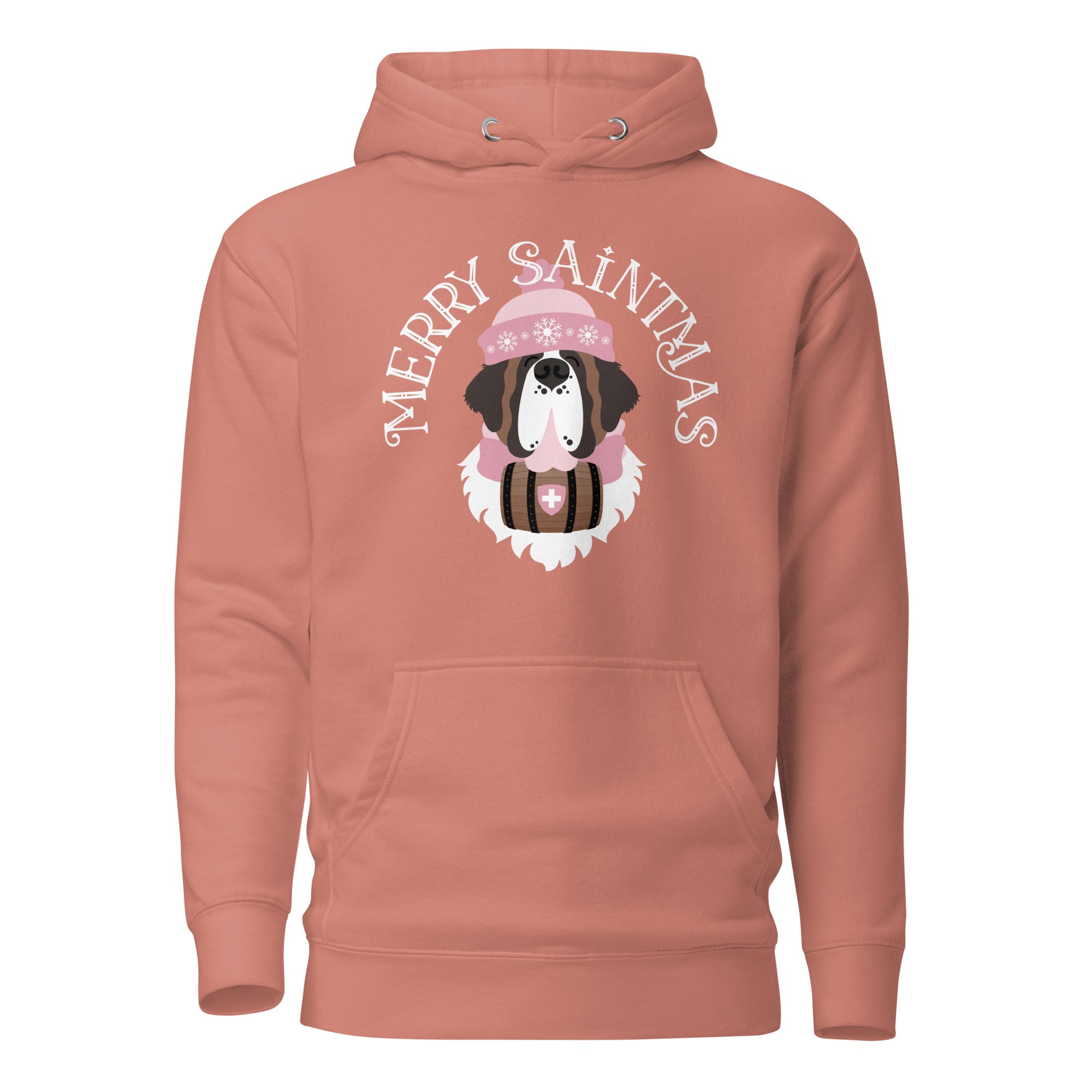 Merry Saintmas Pink Hoodie - Lucy + Norman