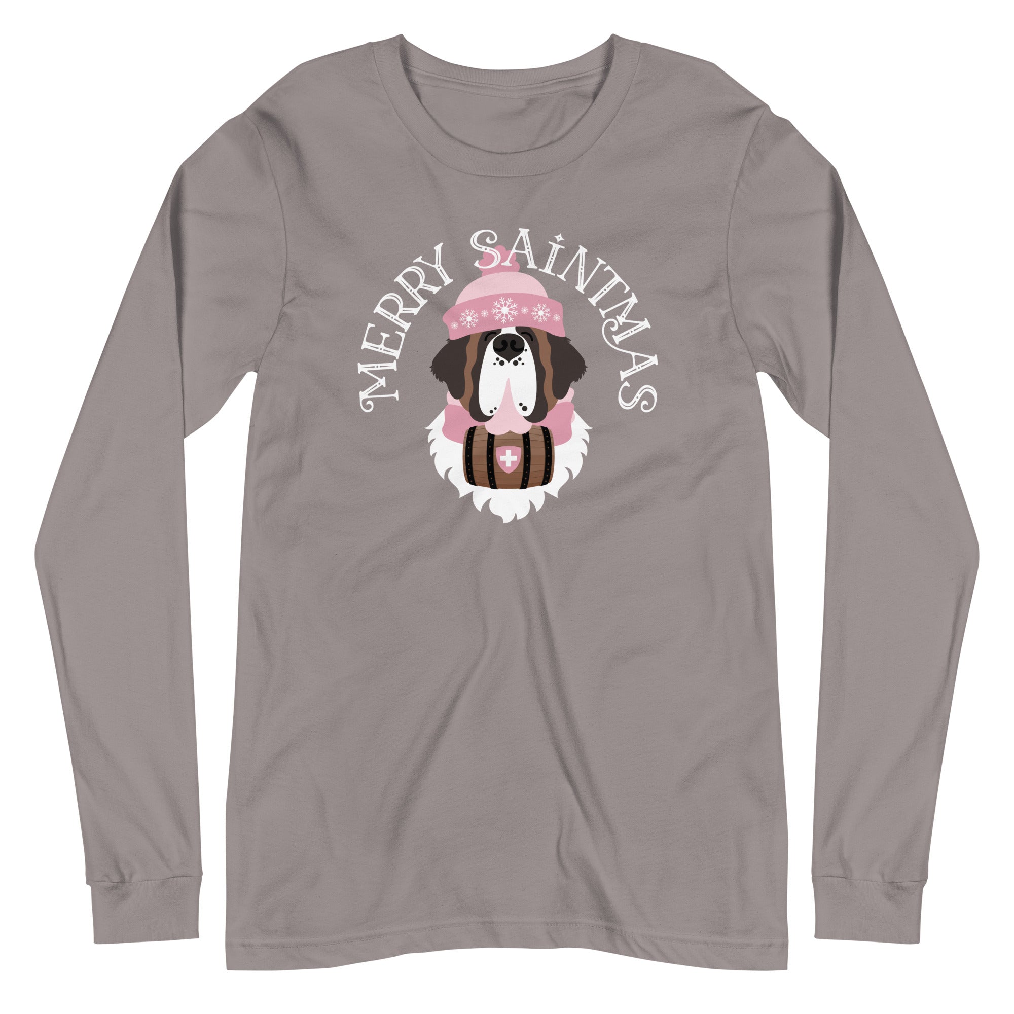 Merry Saintmas Pink Long Sleeve Tee - Lucy + Norman