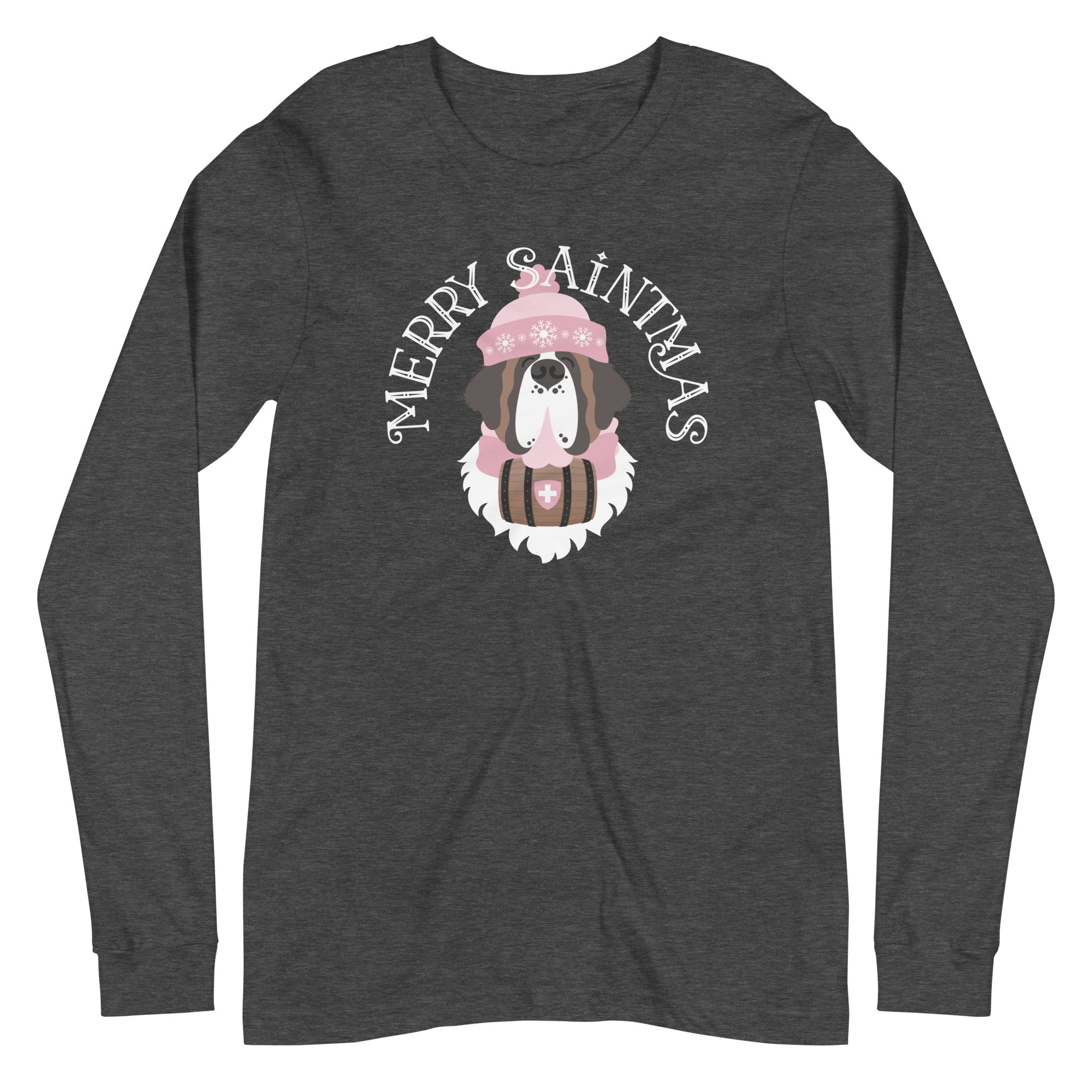 Merry Saintmas Pink Long Sleeve Tee - Lucy + Norman